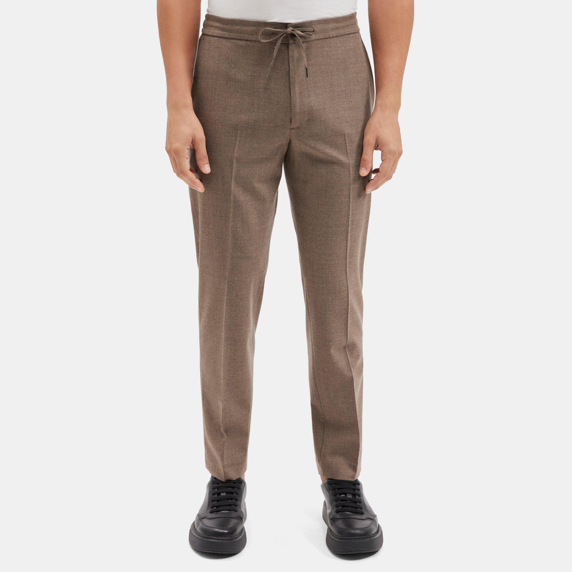 Stretch Flannel Slim-Straight Pant | Theory Outlet