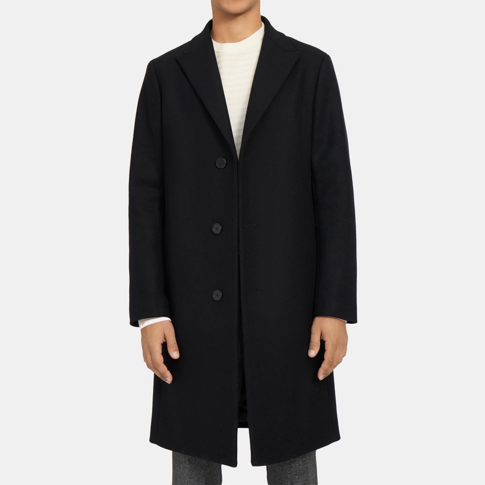 Theory Outlet Official Site | Monroe Coat in Wool Melton