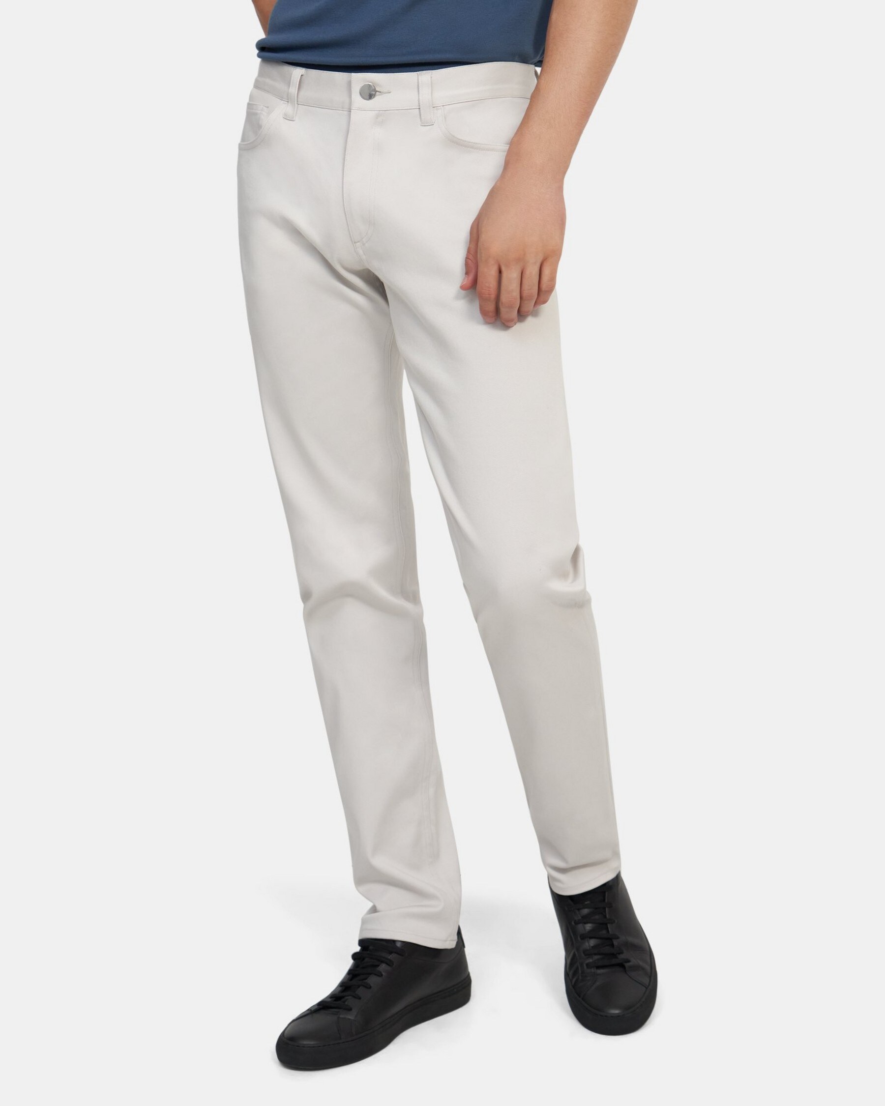 Slim-Fit Five-Pocket Pant in Stretch Cotton Twill