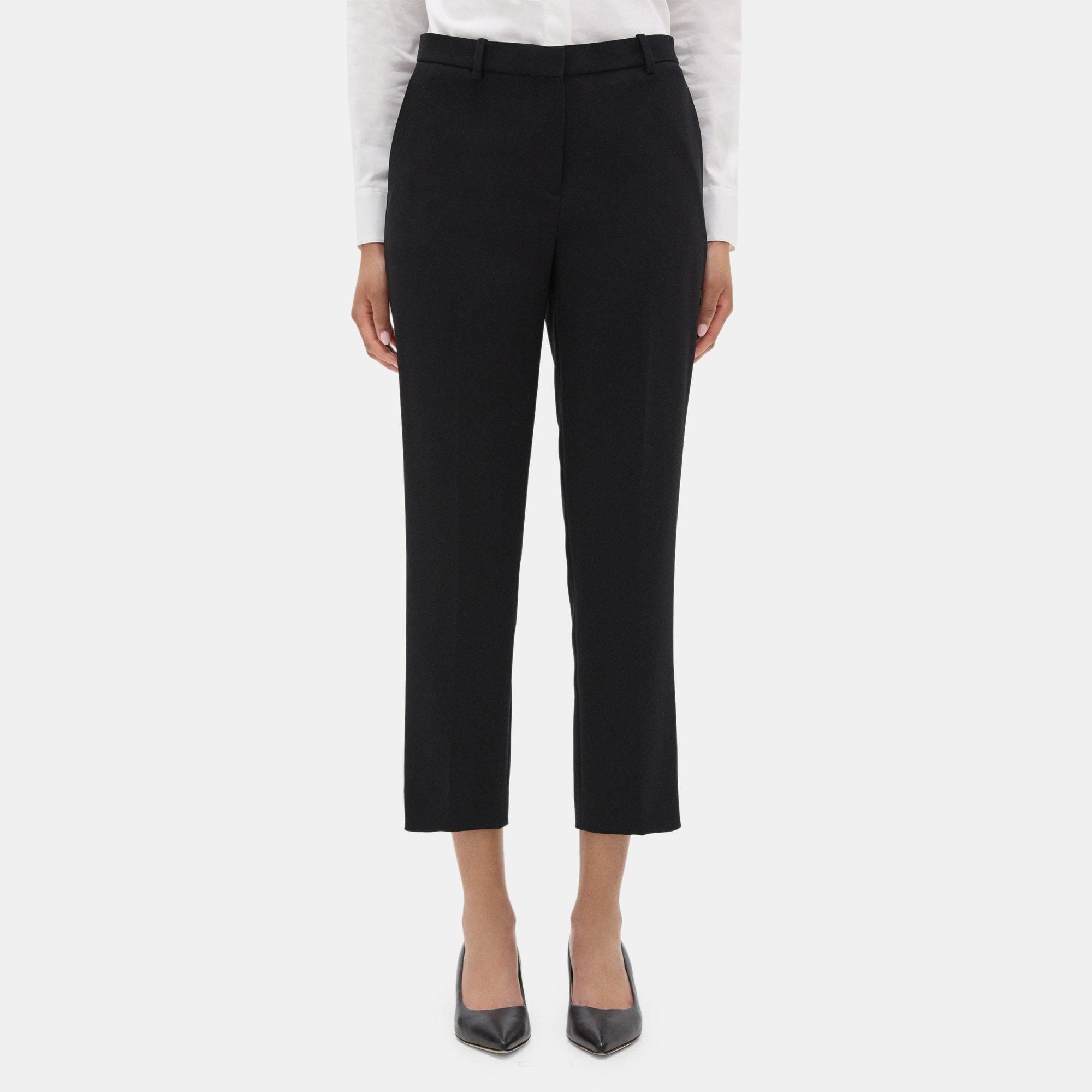 Slim Cropped Pull-On Pant in Crepe curated on LTK