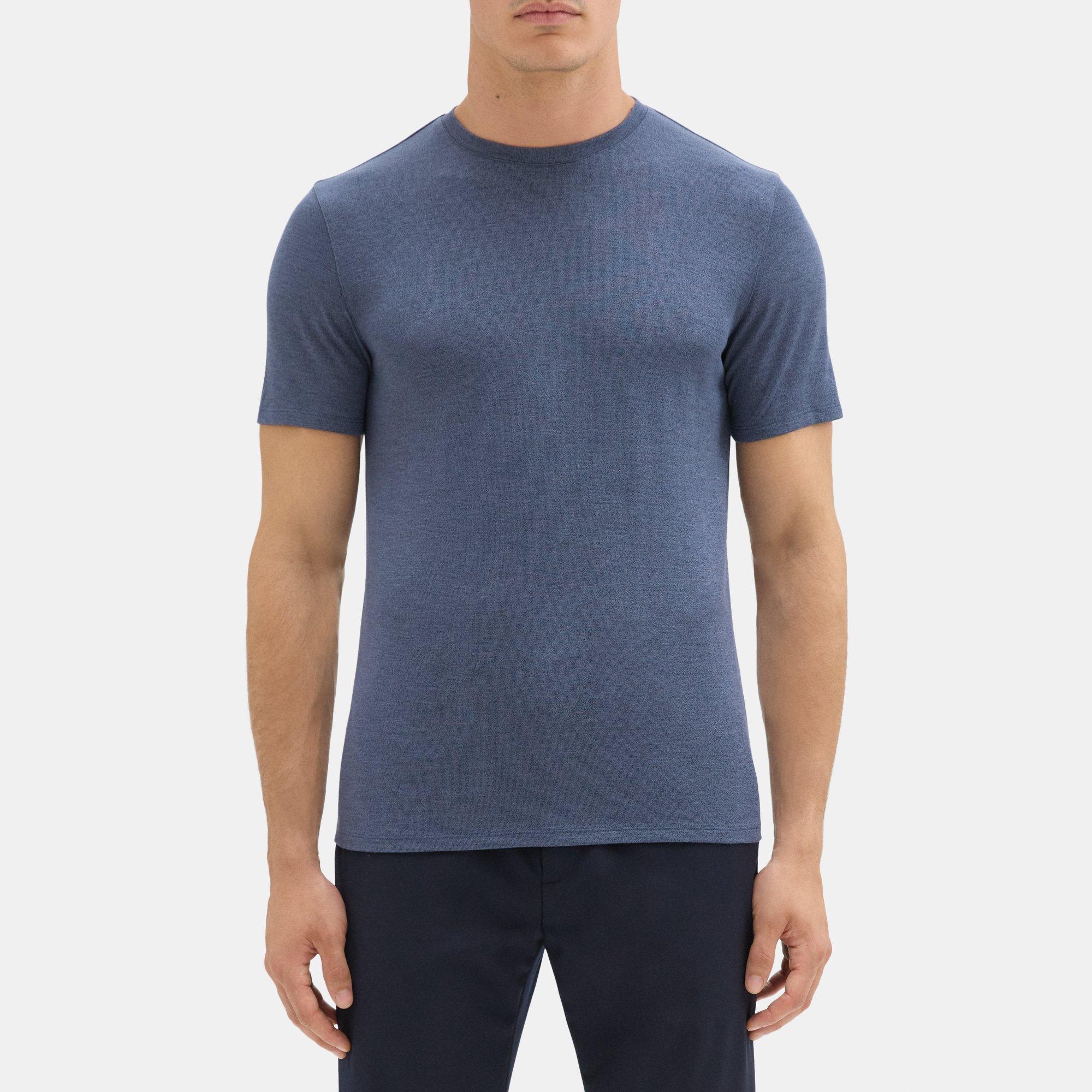 Theory Outlet Official Site | Short-Sleeve Crewneck Tee in Modal Jersey