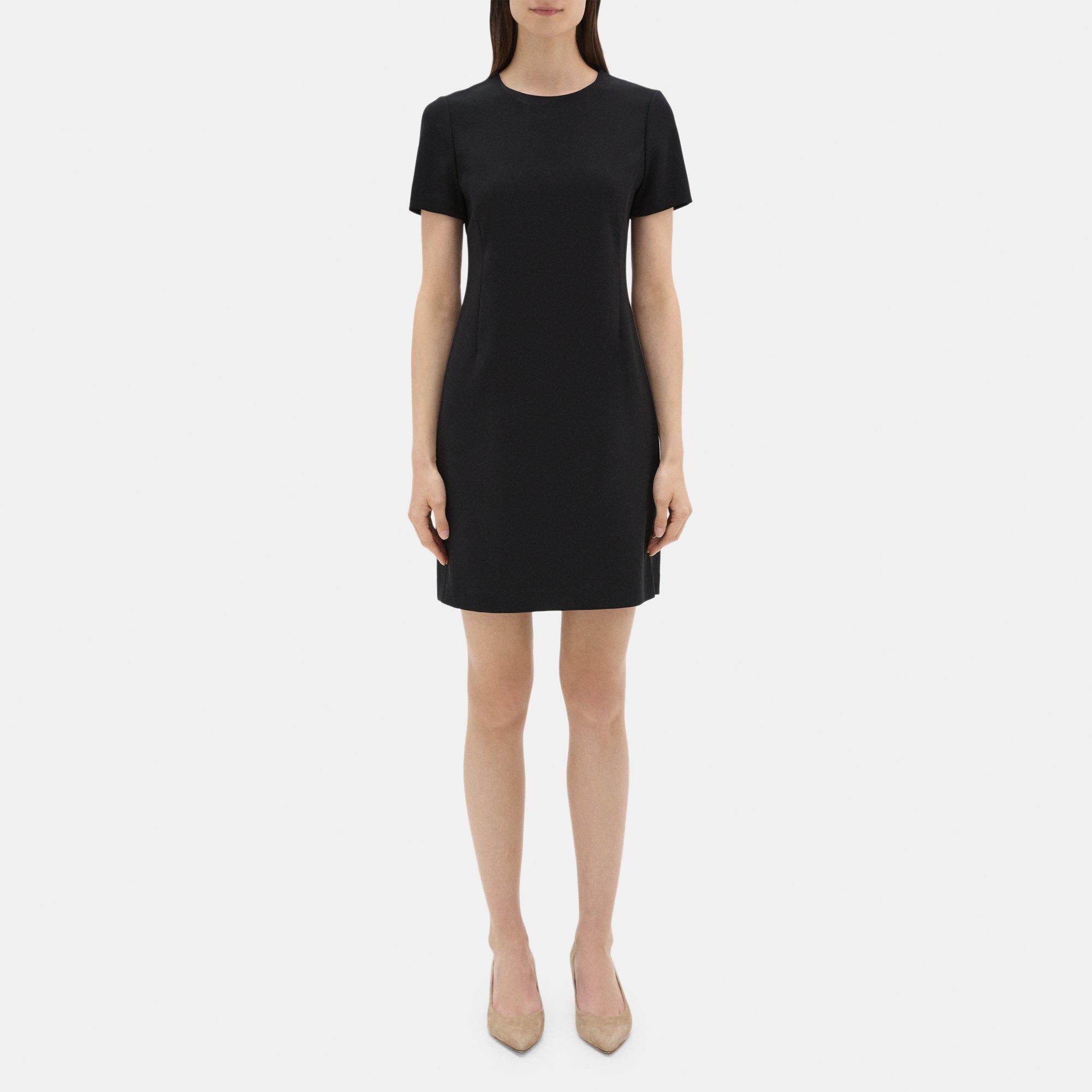 Crepe Sheath Dress | Theory Outlet