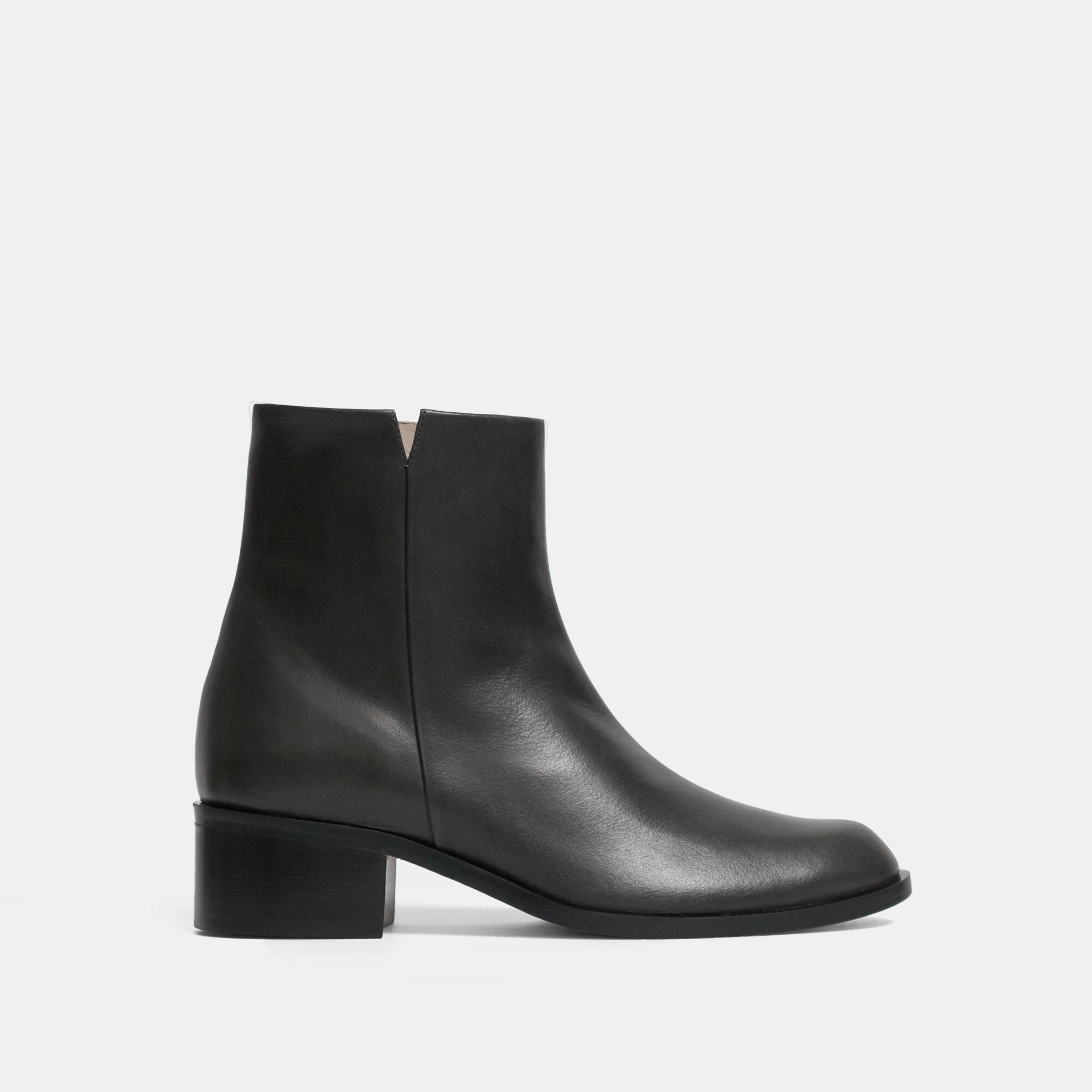 Leather Slit Boot | Theory Outlet