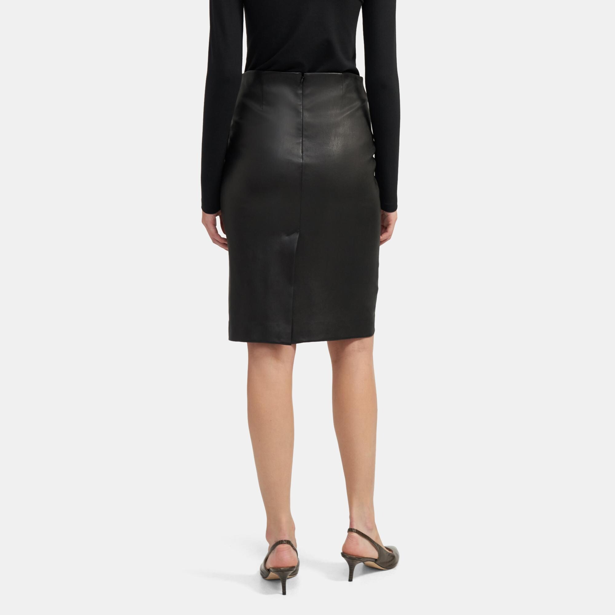 Theory Evia Asymmetric Pencil Skirt Women Skirts outlet store