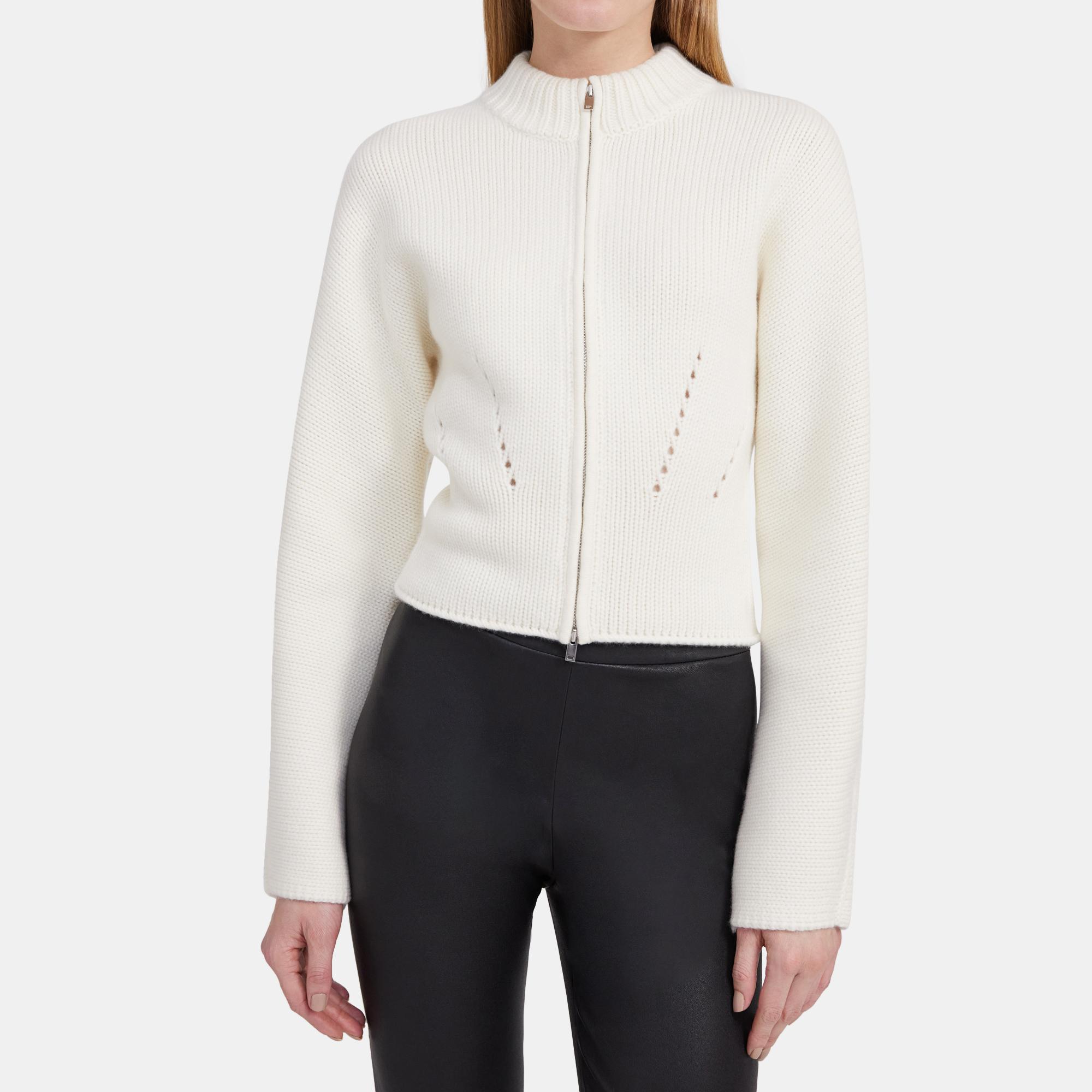 Theory Outlet Official Site Sculpted Cardigan in Merino Wool