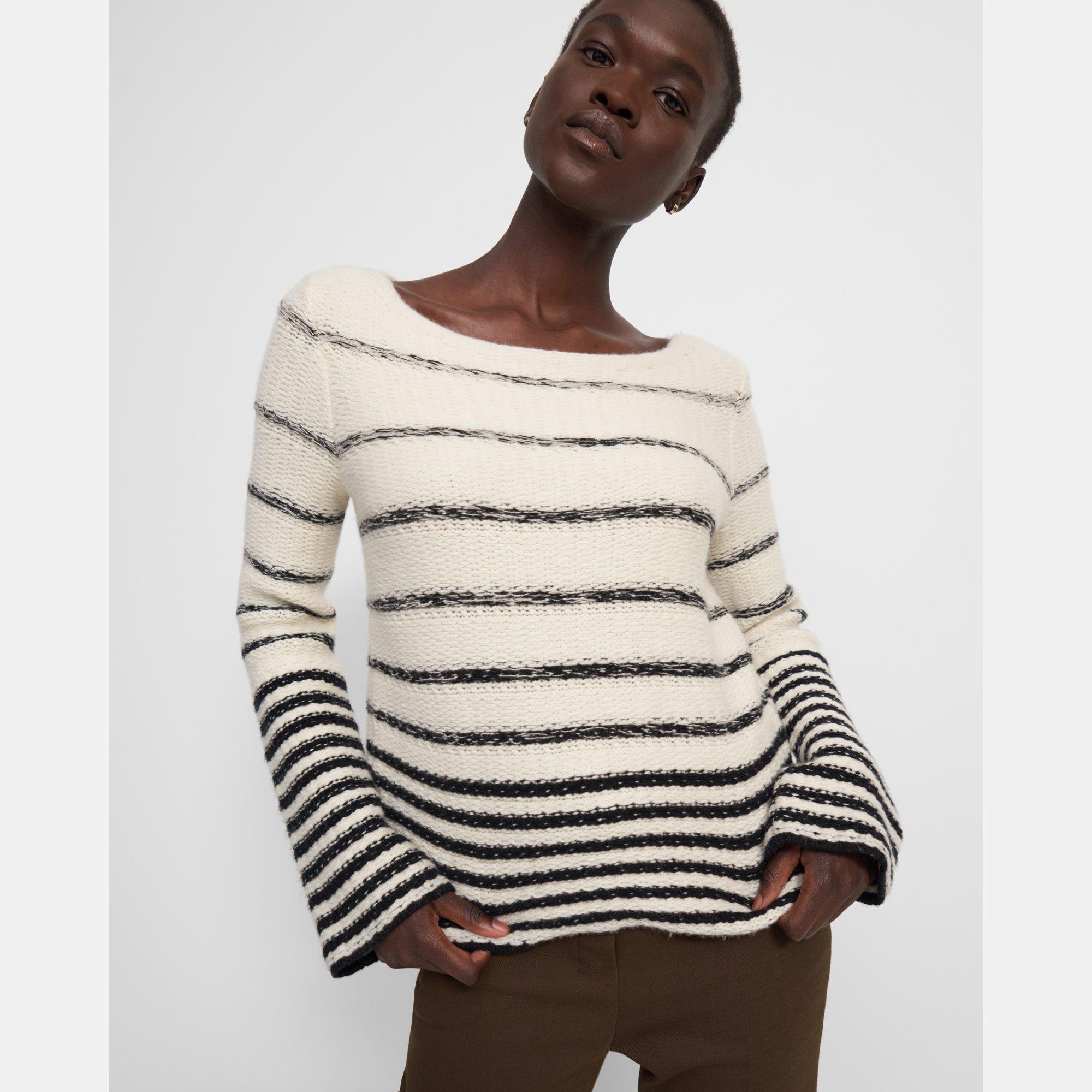 UNEVEN STRIPE PO | Theory Outlet