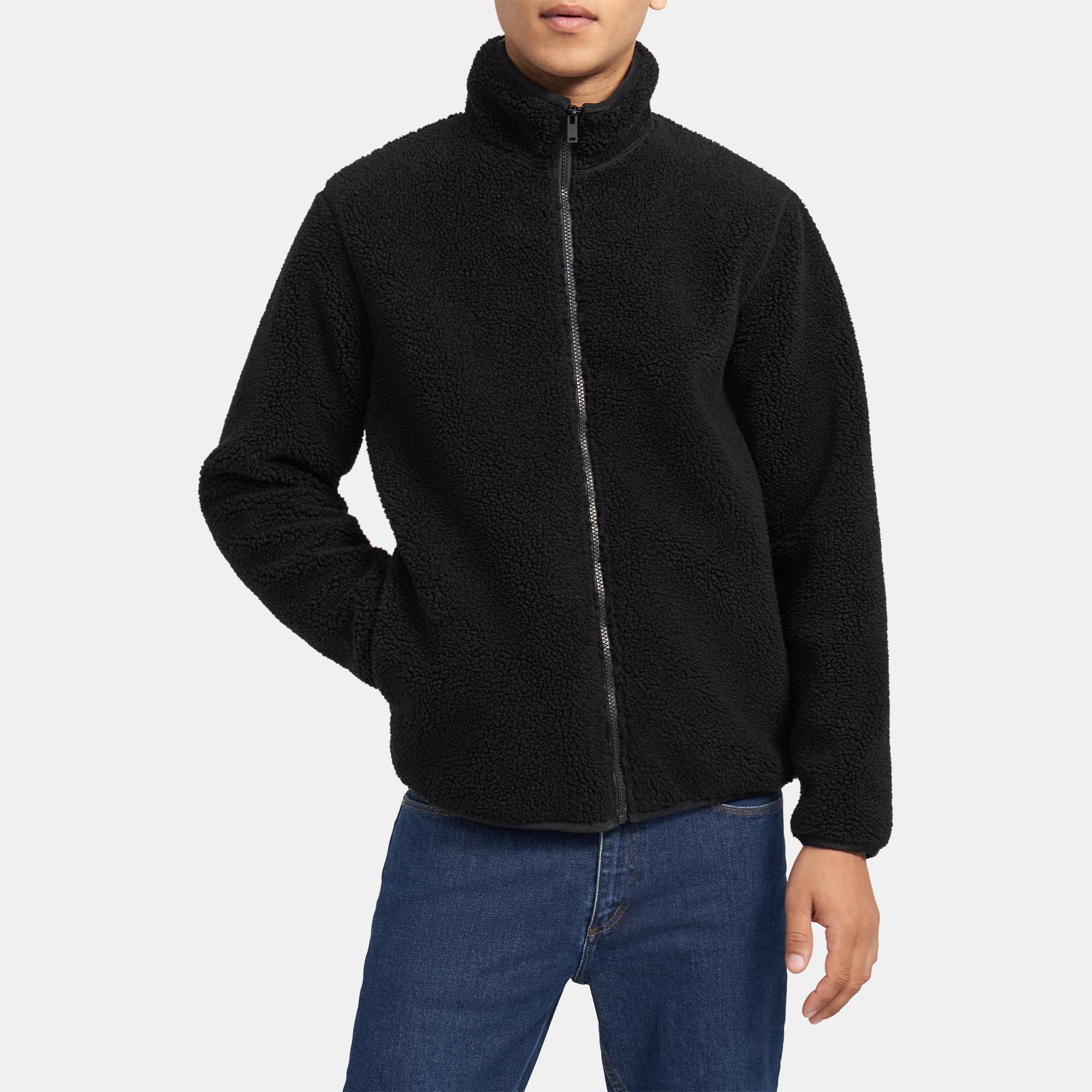 Fleece Bomber Jacket Theory Outlet