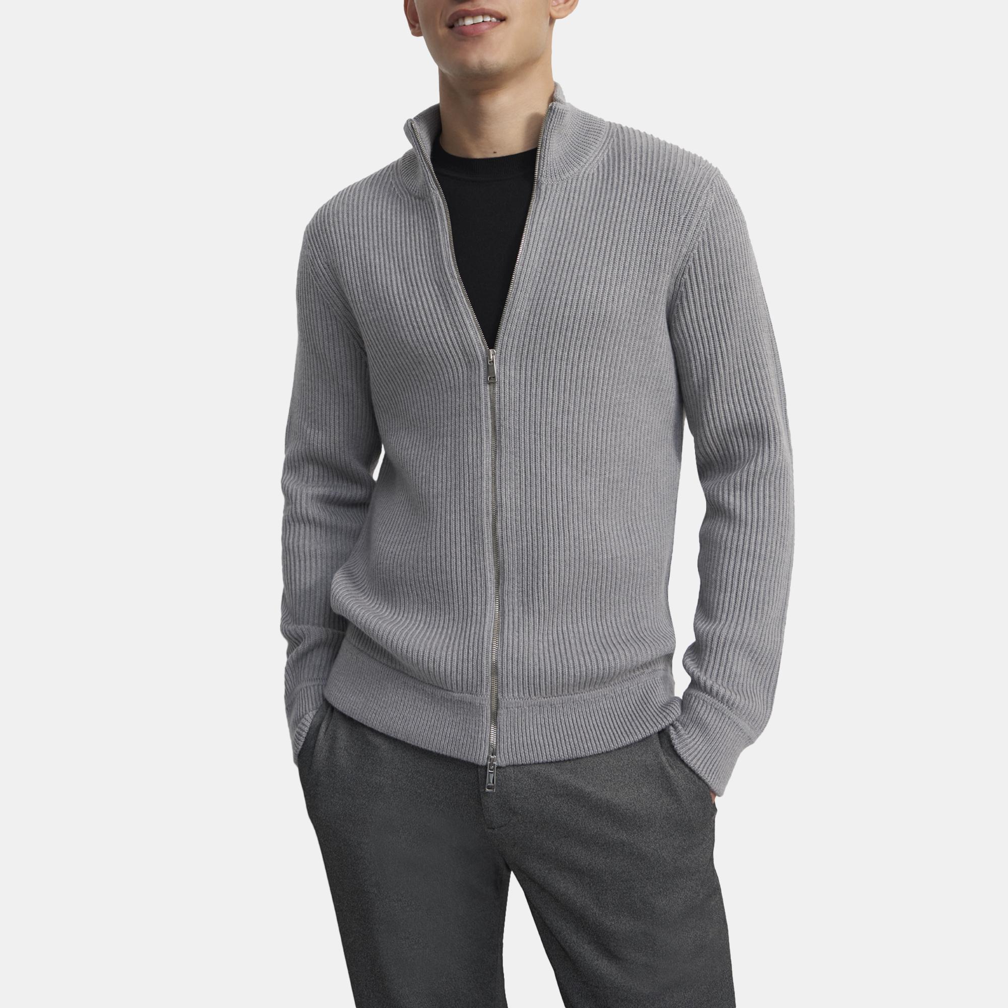 Merino Wool Zip-Up Sweater | Theory