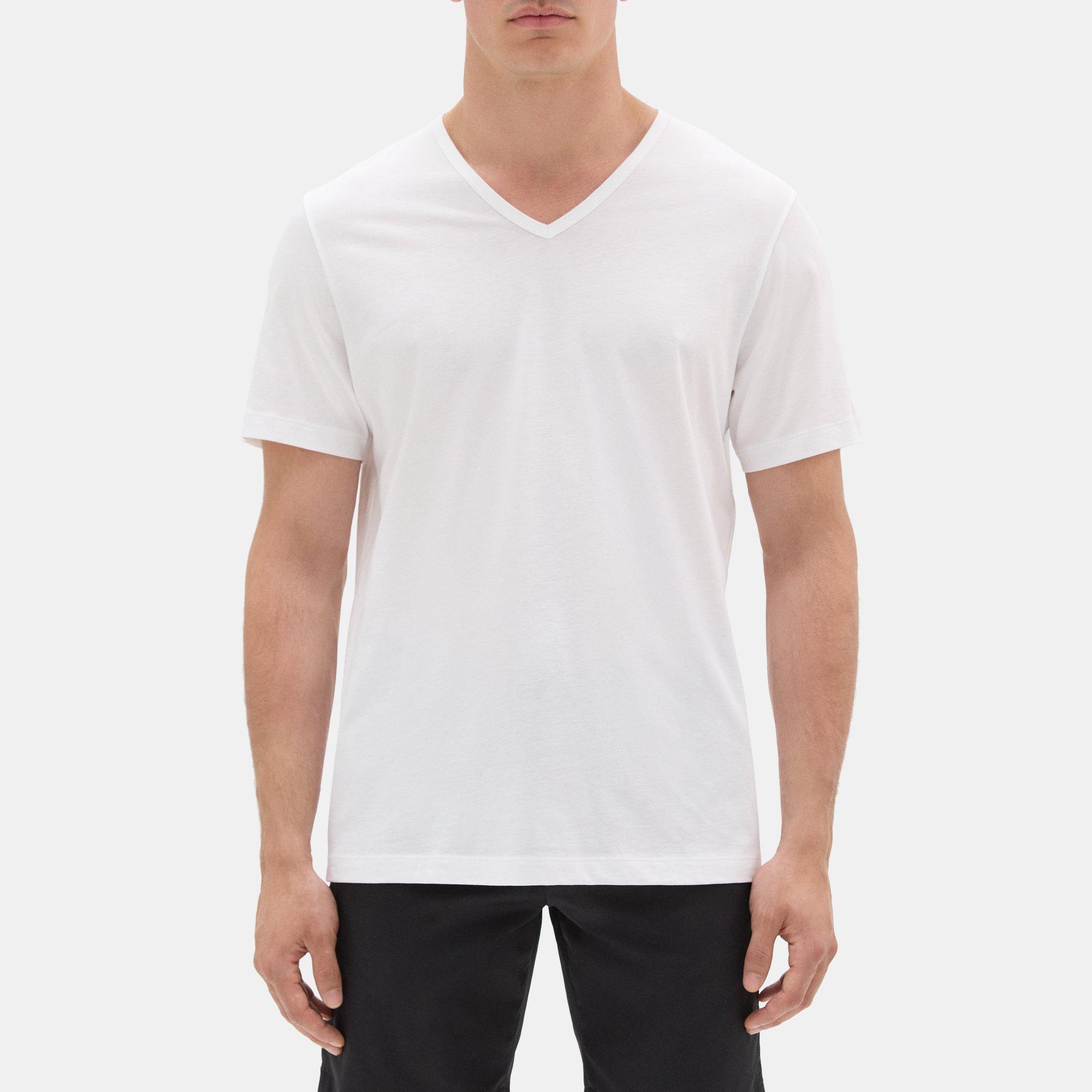 Theory Relaxed V-Neck Tee in Organic Cotton