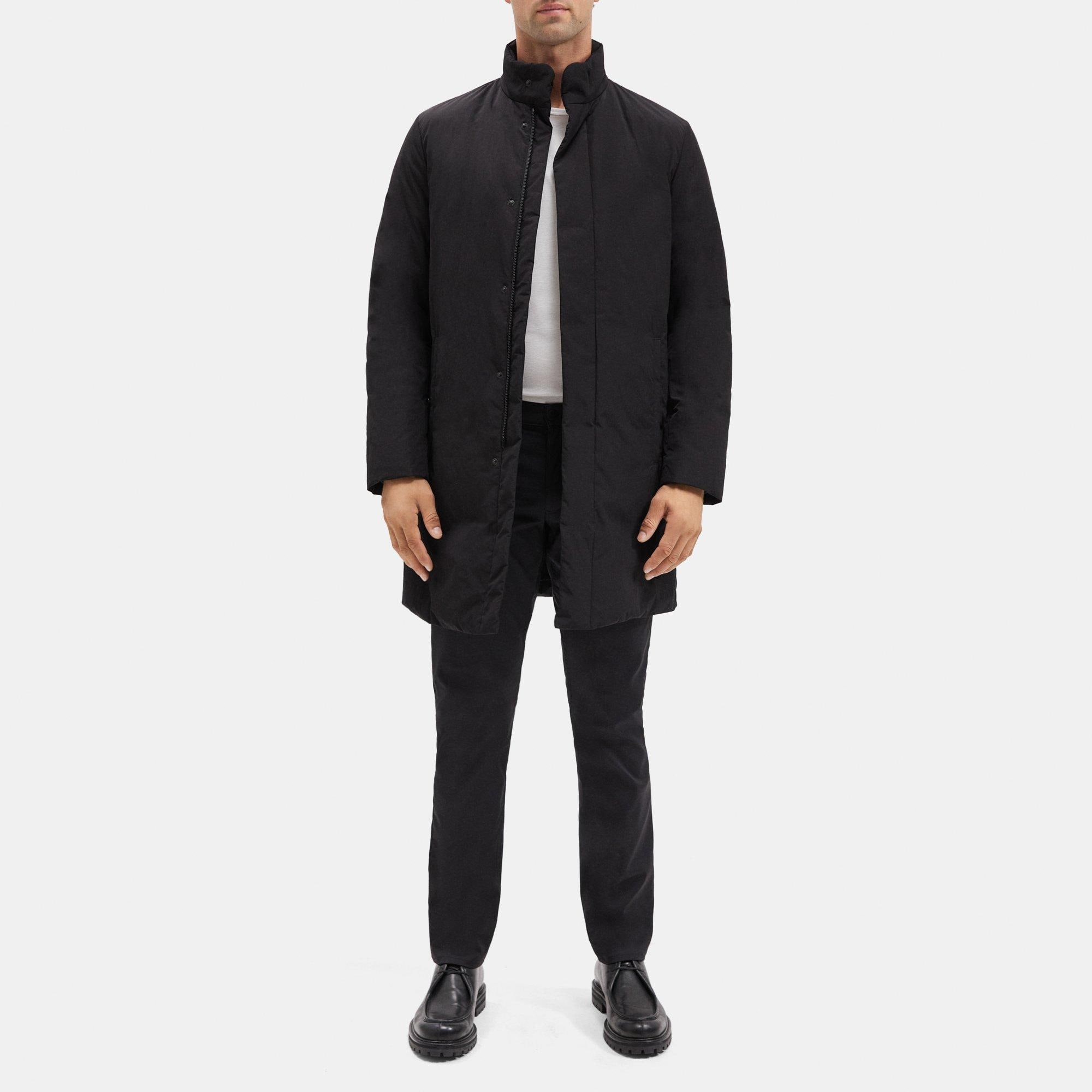 Brushed Poly Brazo Coat | Theory Outlet