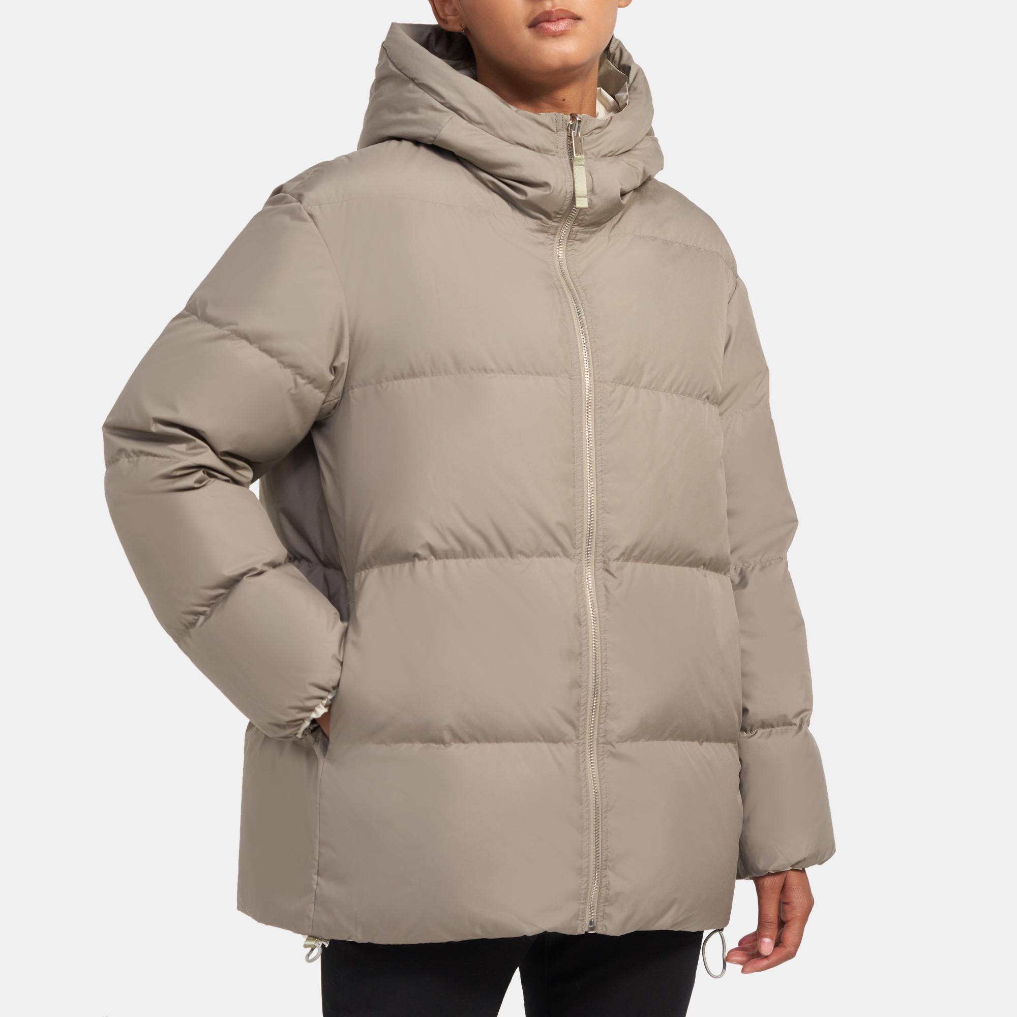 reversible puffer in eco taffeta