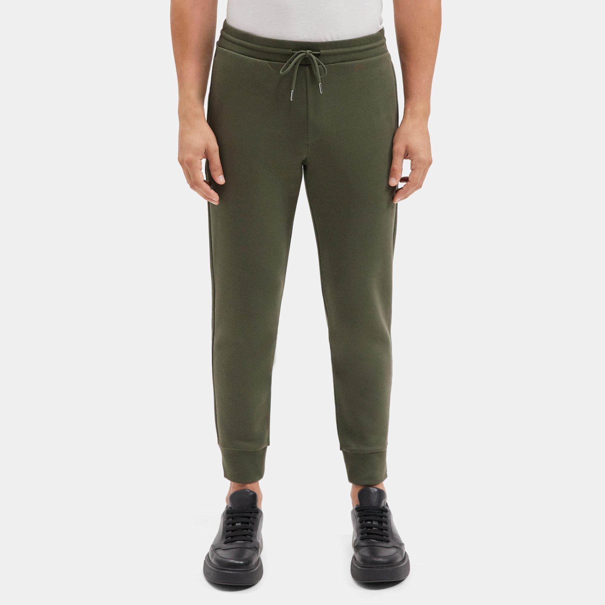 띠어리 Theory Essential Sweatpant in Cotton Fleece,THYME