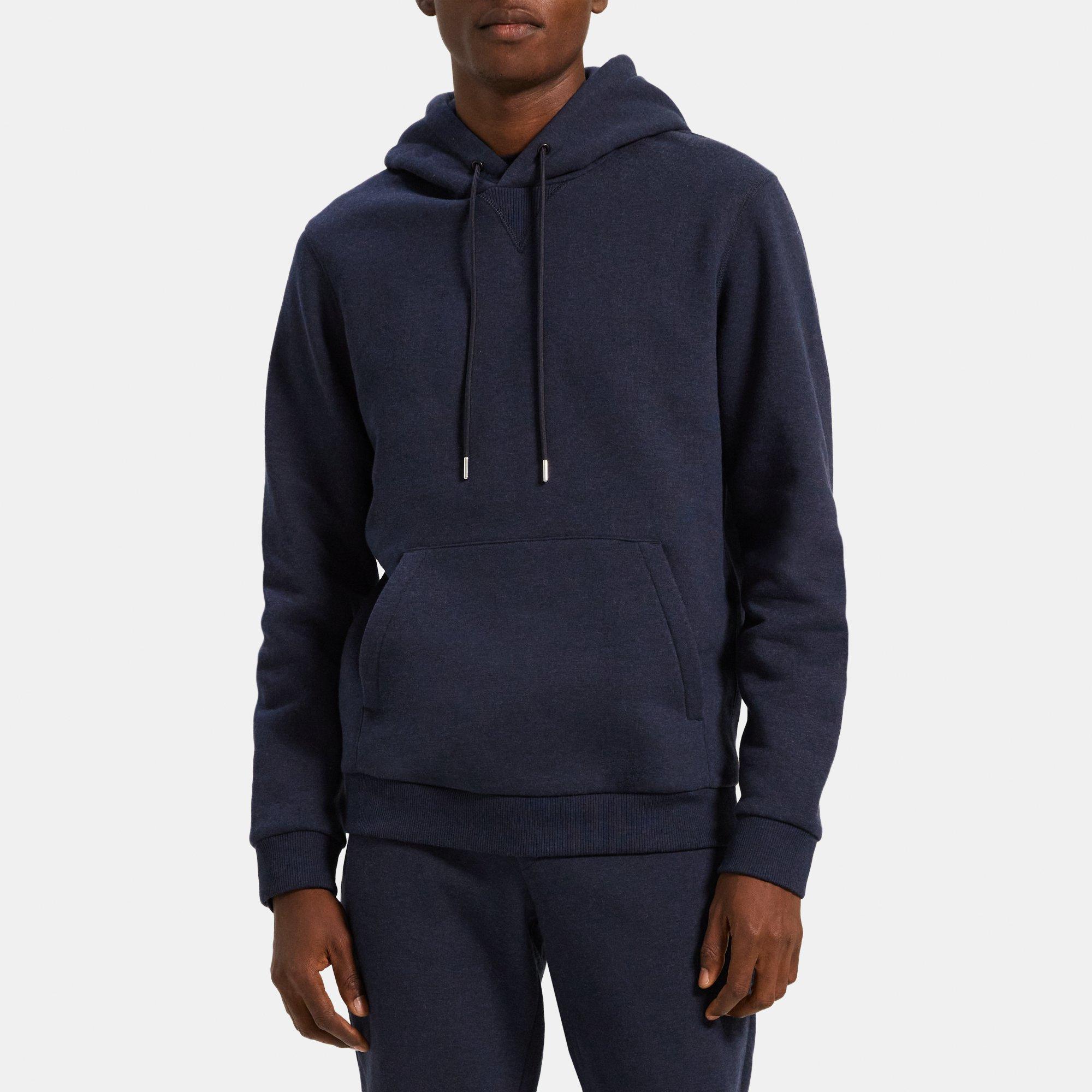 Theory Essential Hoodie in Cotton Fleece