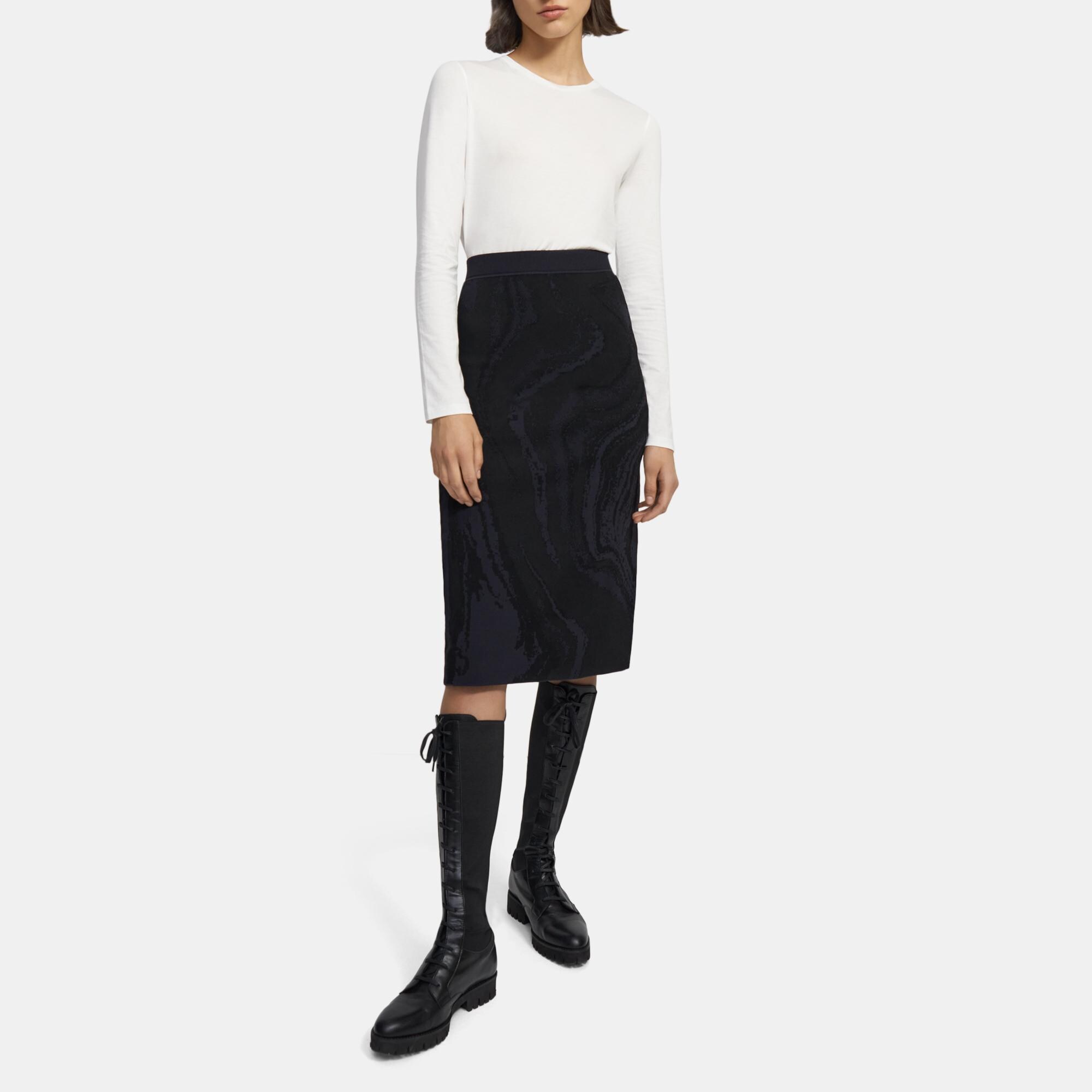 OIL SPILL SKIRT | Theory Outlet