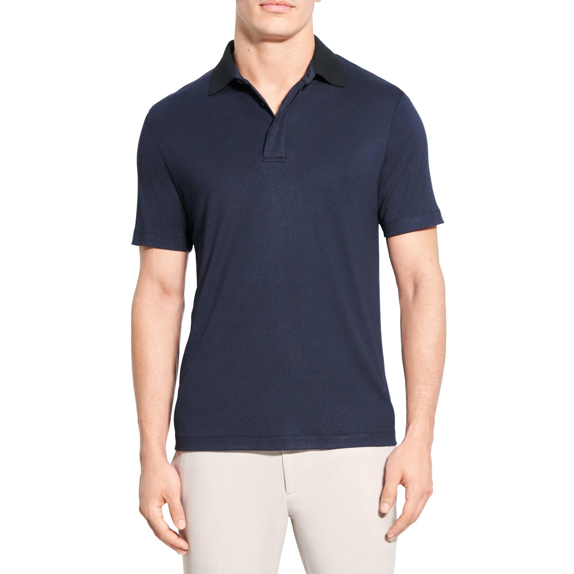 띠어리 Theory Kayser Polo Shirt in Anemone Modal Jersey,BALTIC