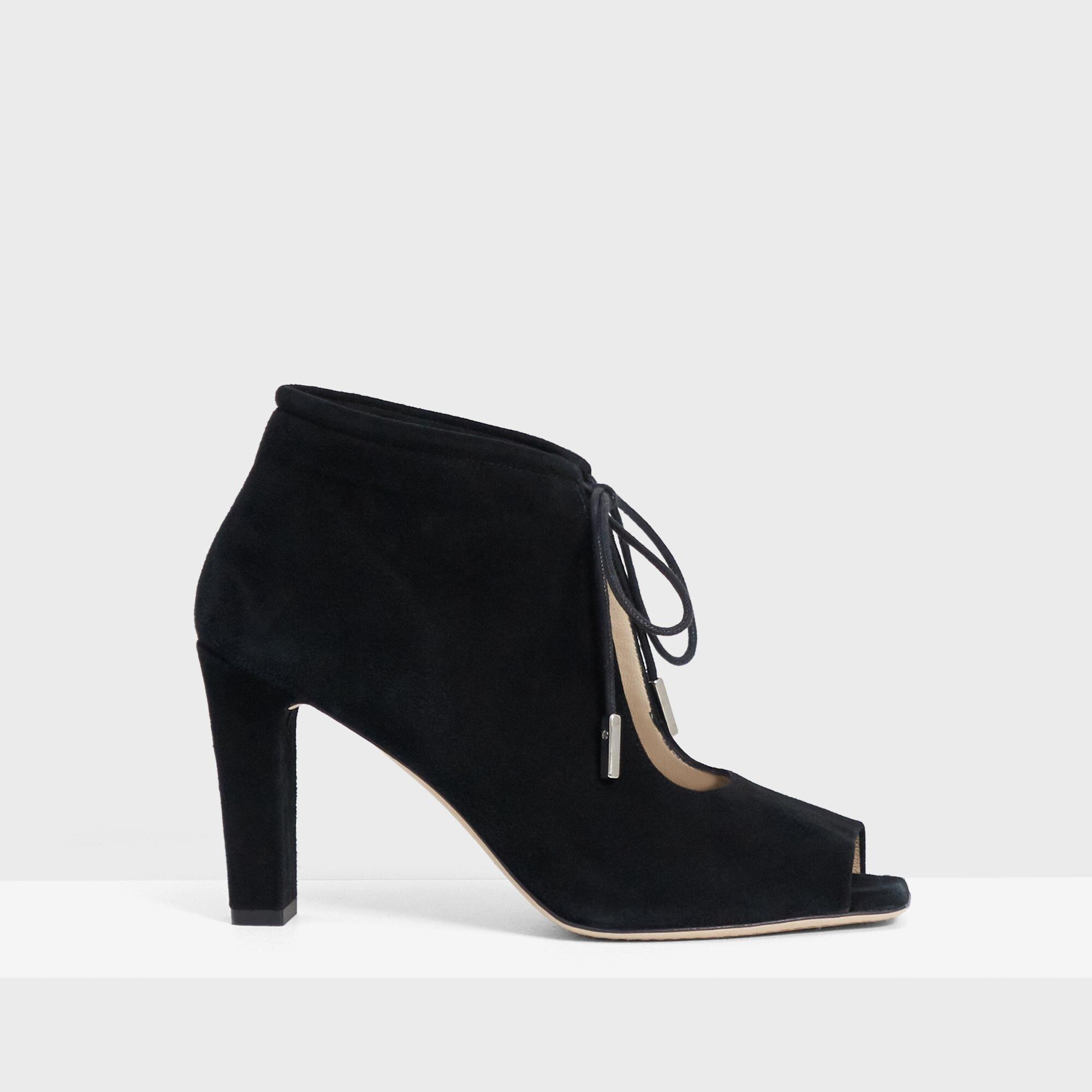 Theory Keyhole Heel in Suede