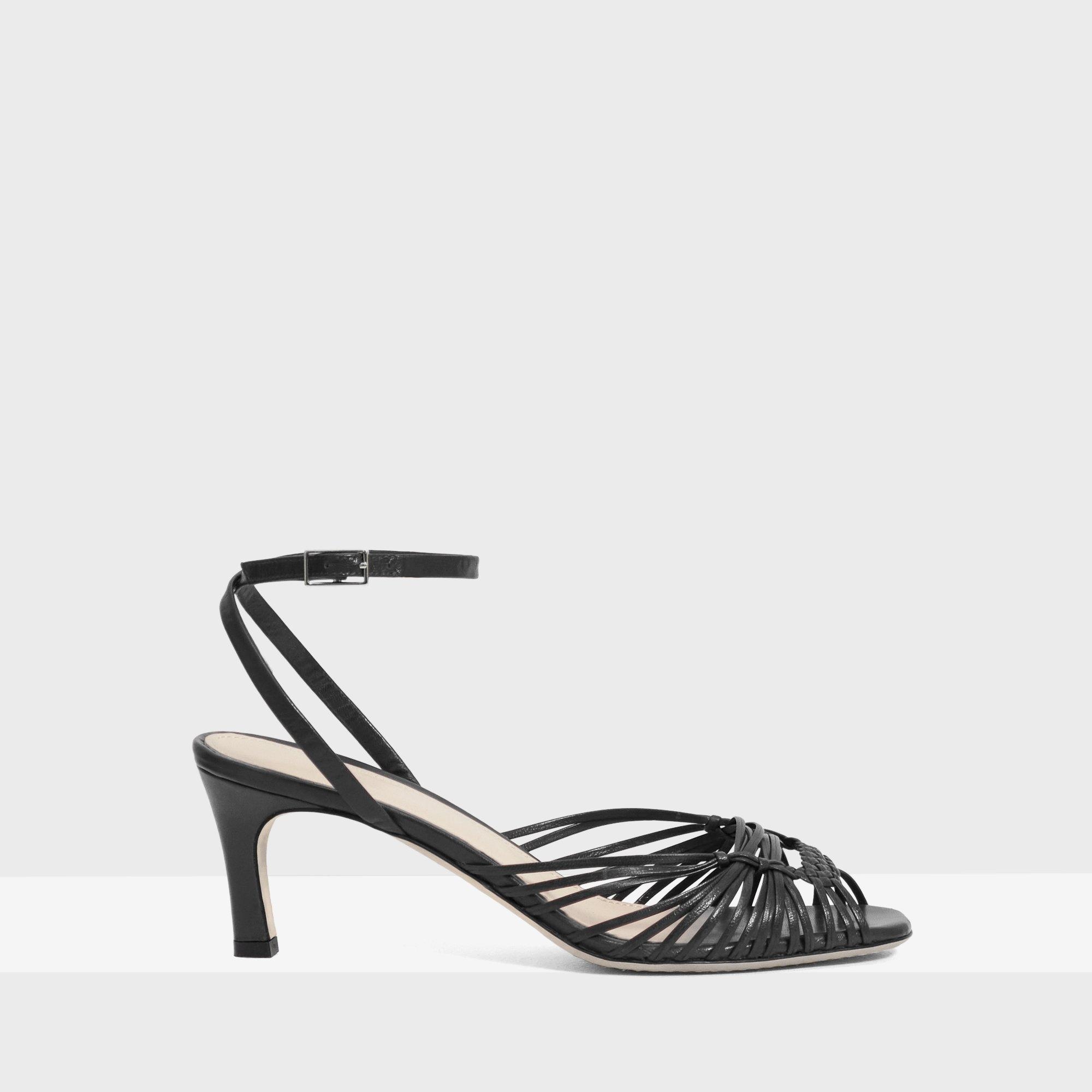 Theory Hand-Braided Sandal in Leather