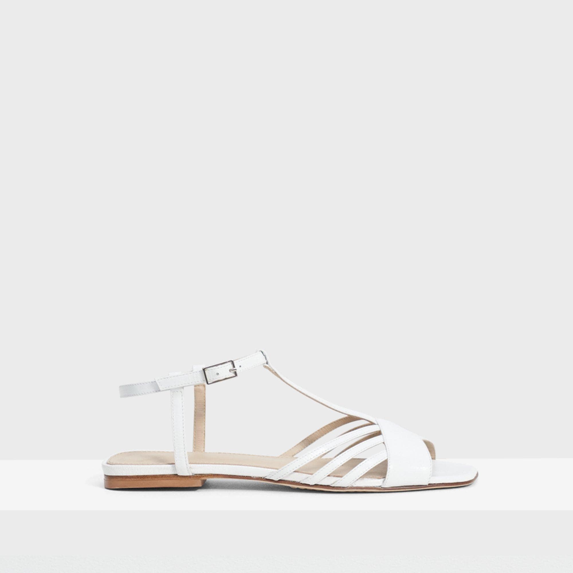 Theory V Strap Sandal in Leather