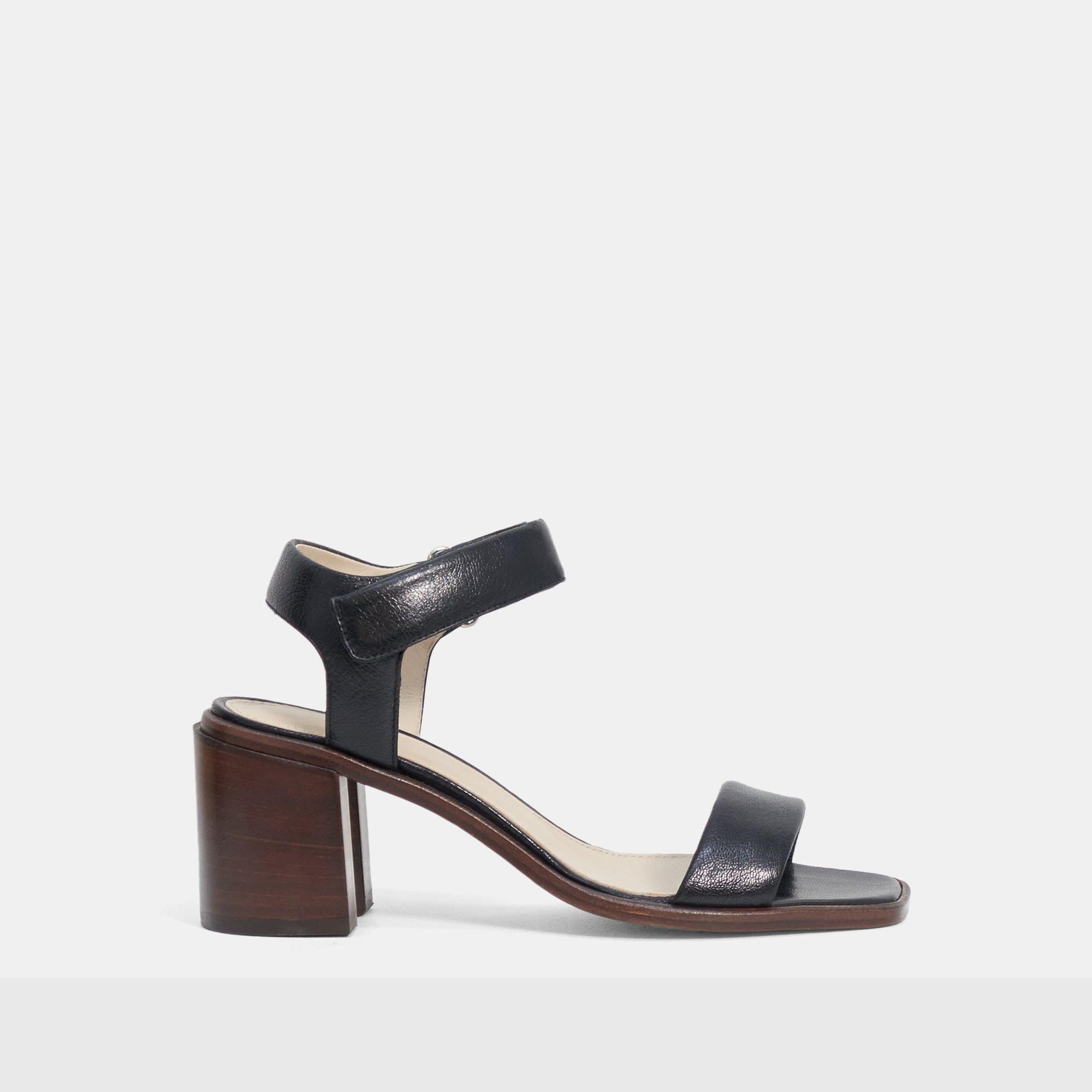 Theory Mid-Ankle Strap Sandal in Leather