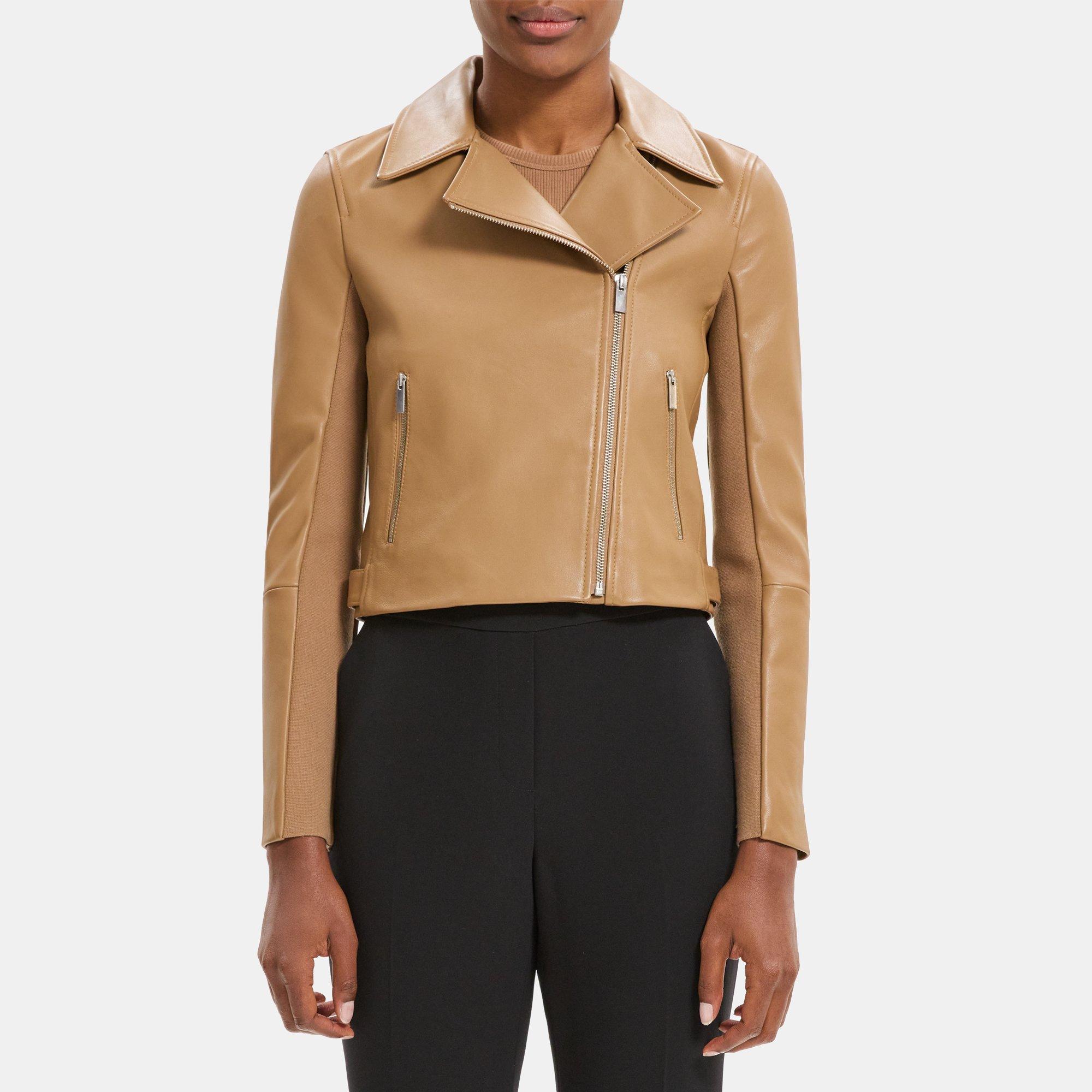 Leather New Moto Jacket | Theory Outlet