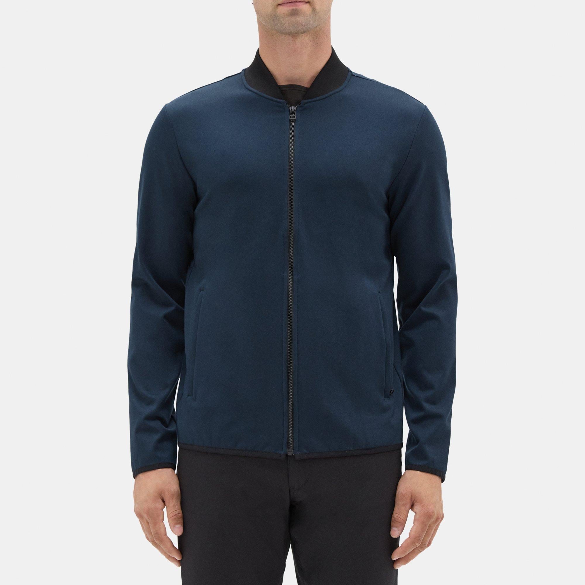 Theory Outlet Official Site | Bomber Jacket in Stretch Tech Knit