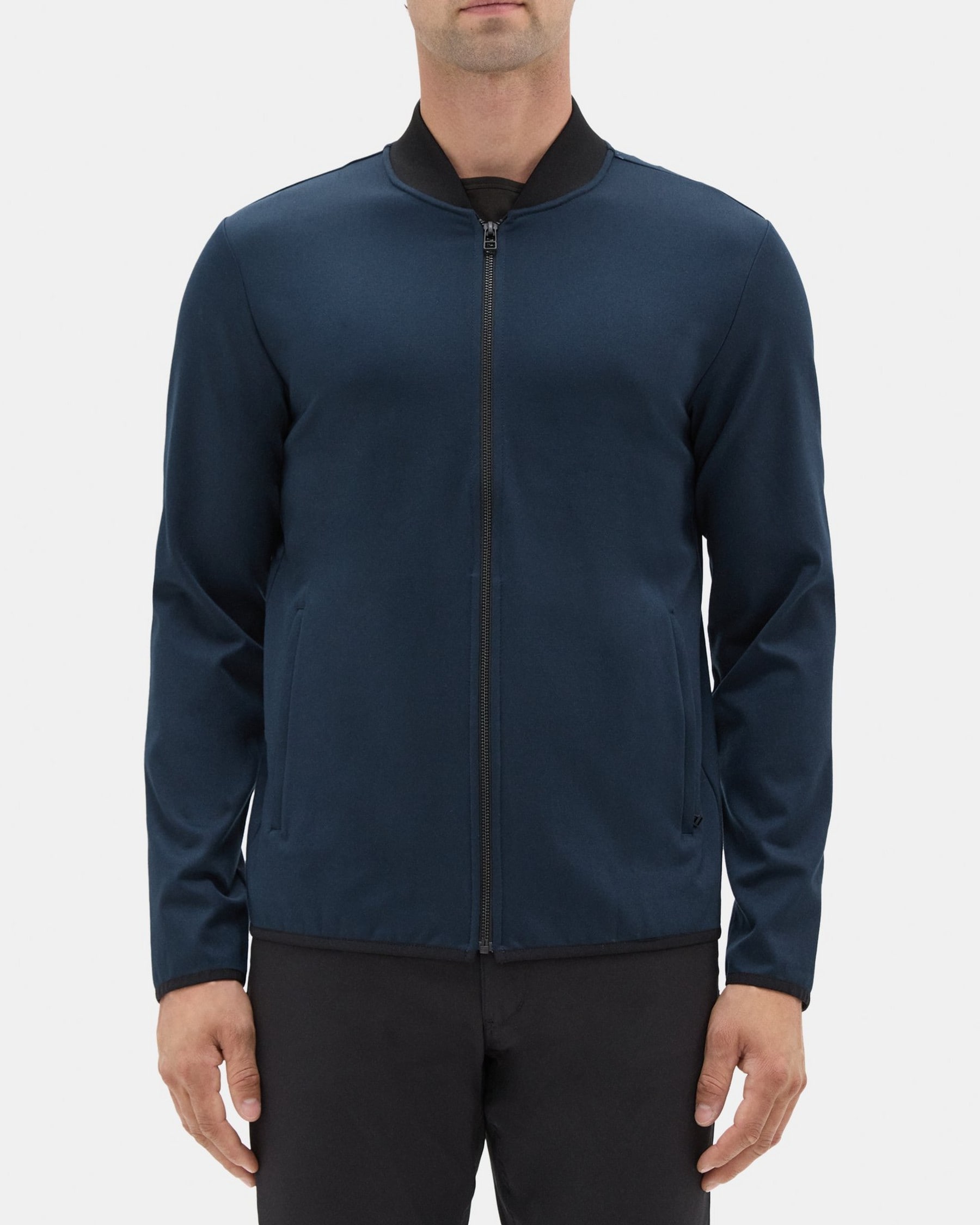 Theory Bomber Jacket in Stretch Tech Knit