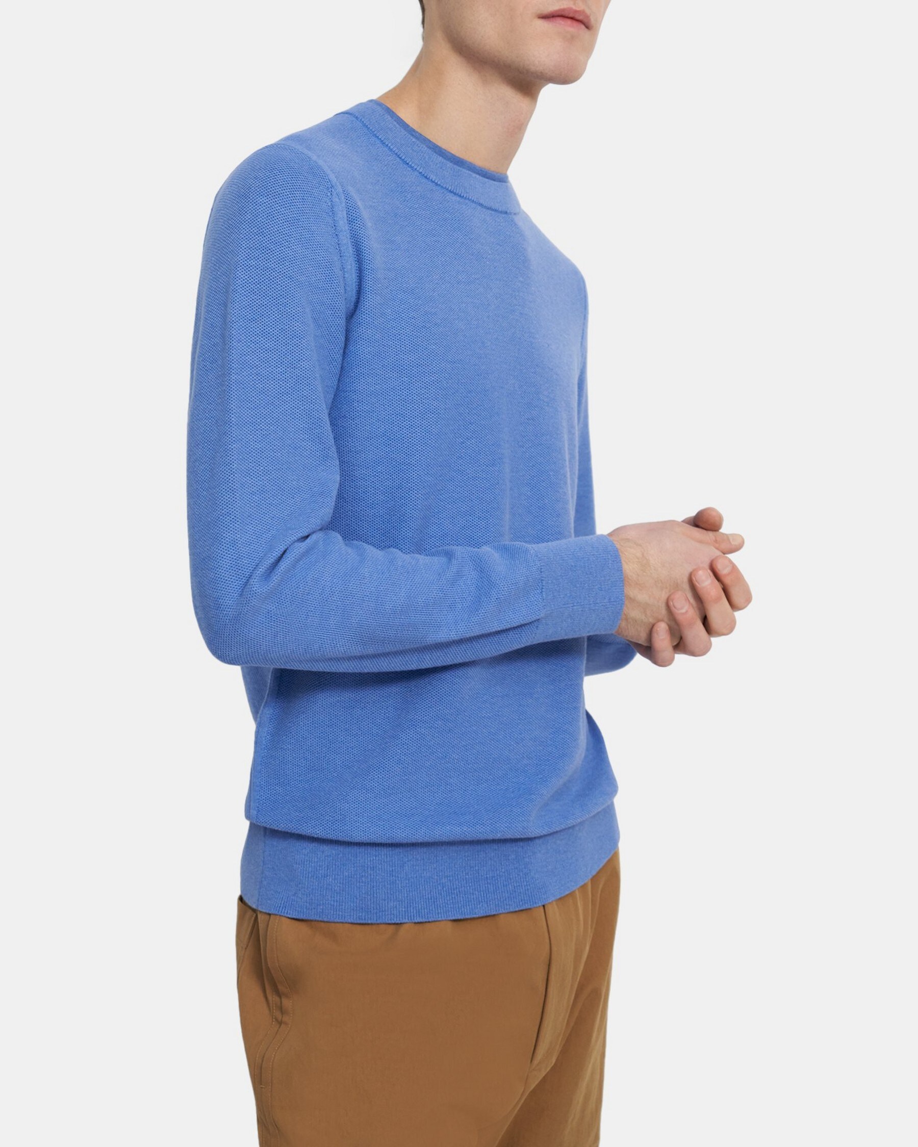 Honeycomb Knit Pullover in Organic Cotton