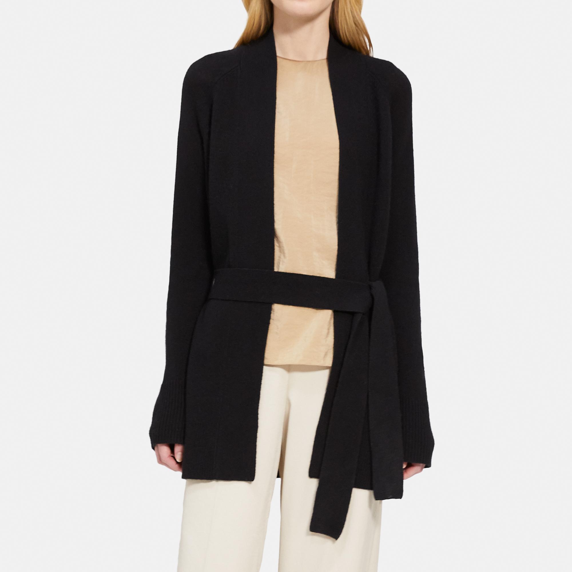 Theory Outlet Official Site | Belted Cardigan in Cashmere