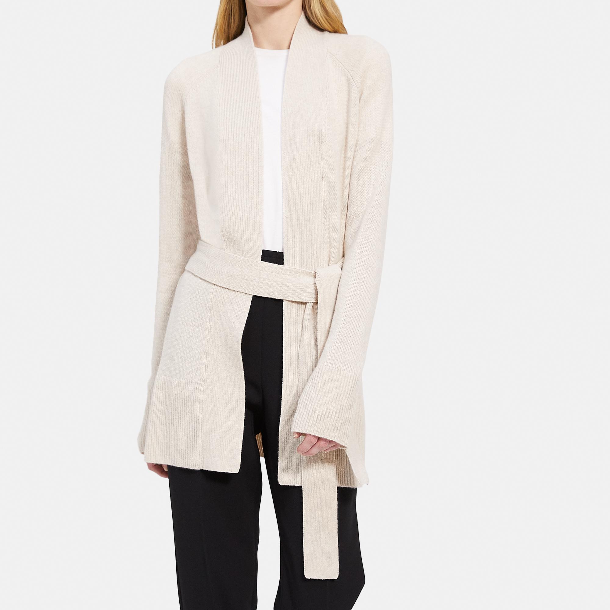 Belted Cardigan in Cashmere - Theory Outlet Official Site