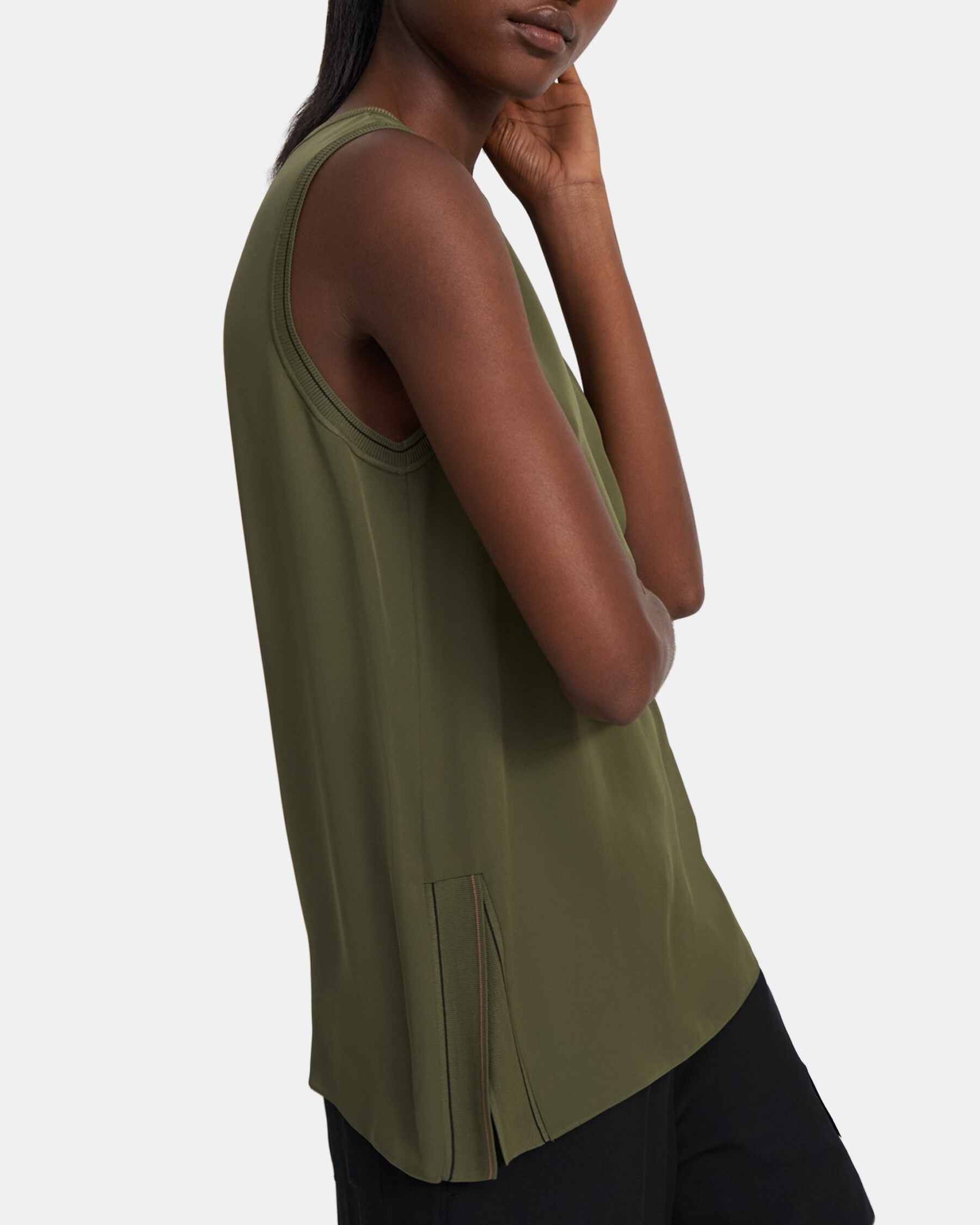 Combo Shell Top in Silk