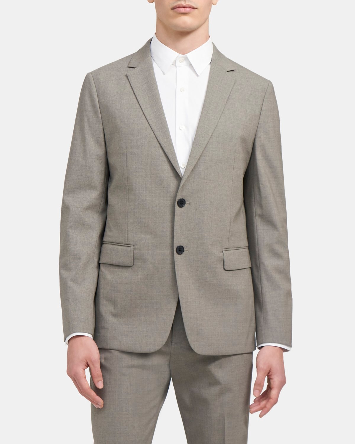 Unstructured Suit Jacket in Stretch Wool