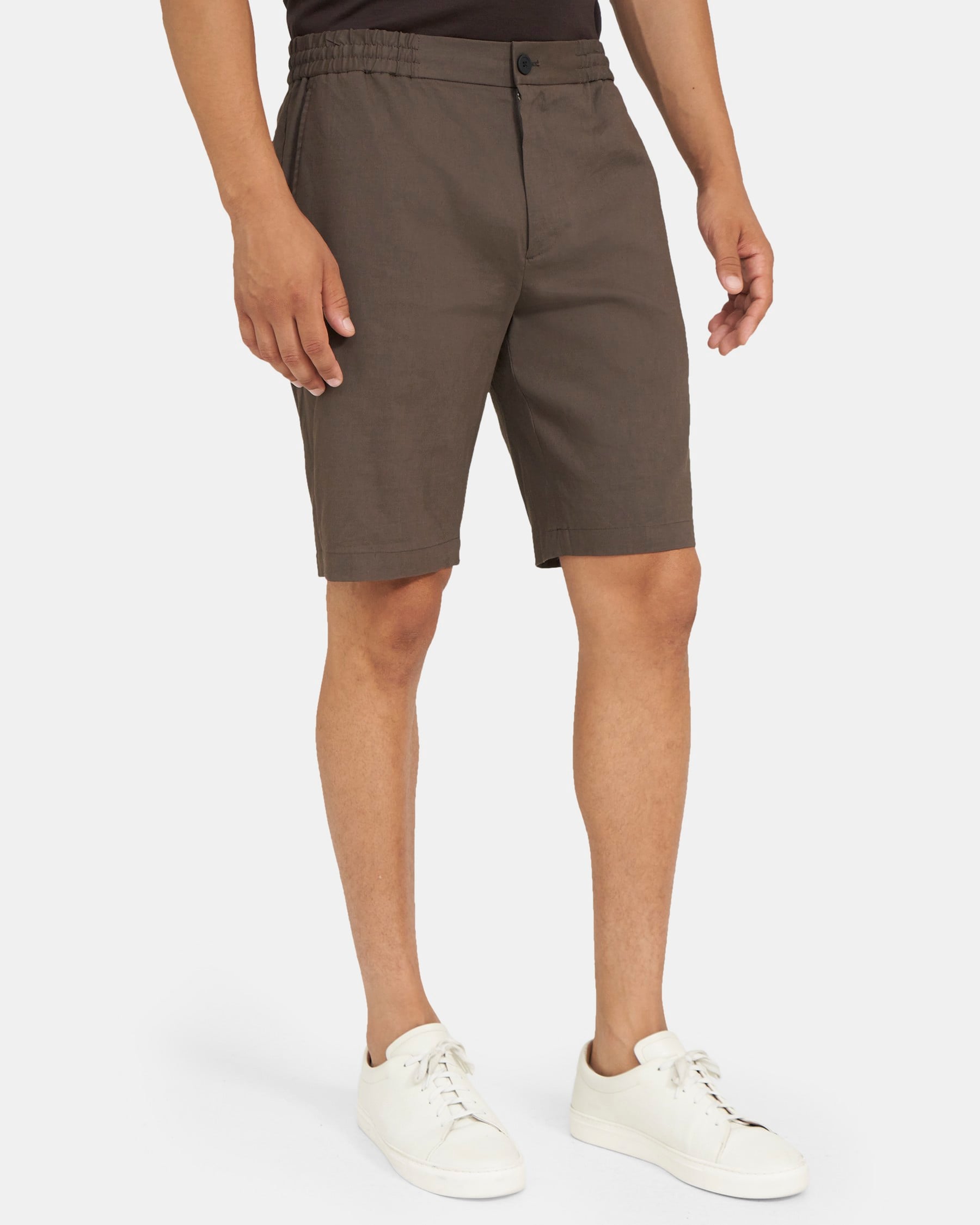 Theory Plymouth Short in Stretch Linen
