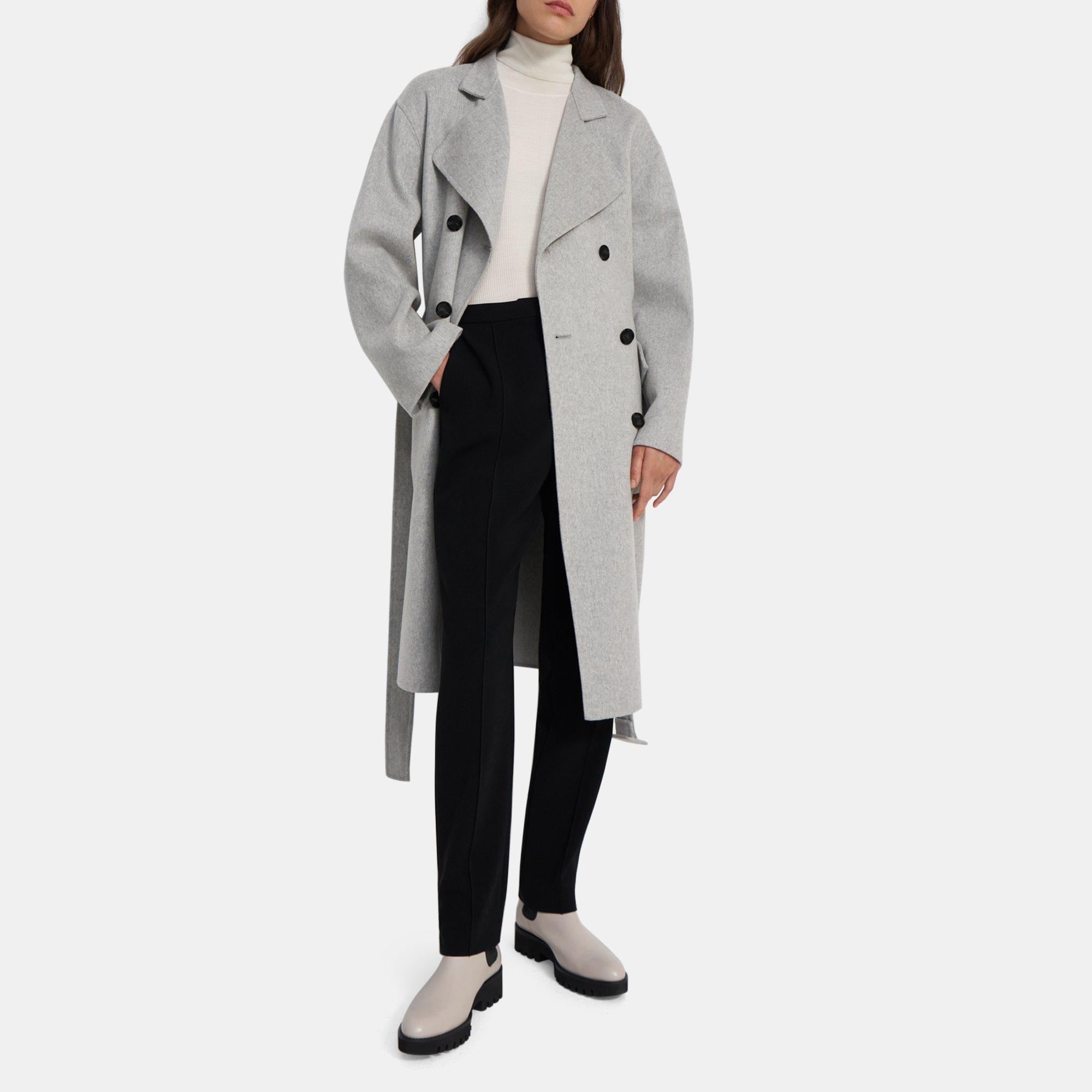 Double-Face Wool-Cashmere Trench Coat | Theory