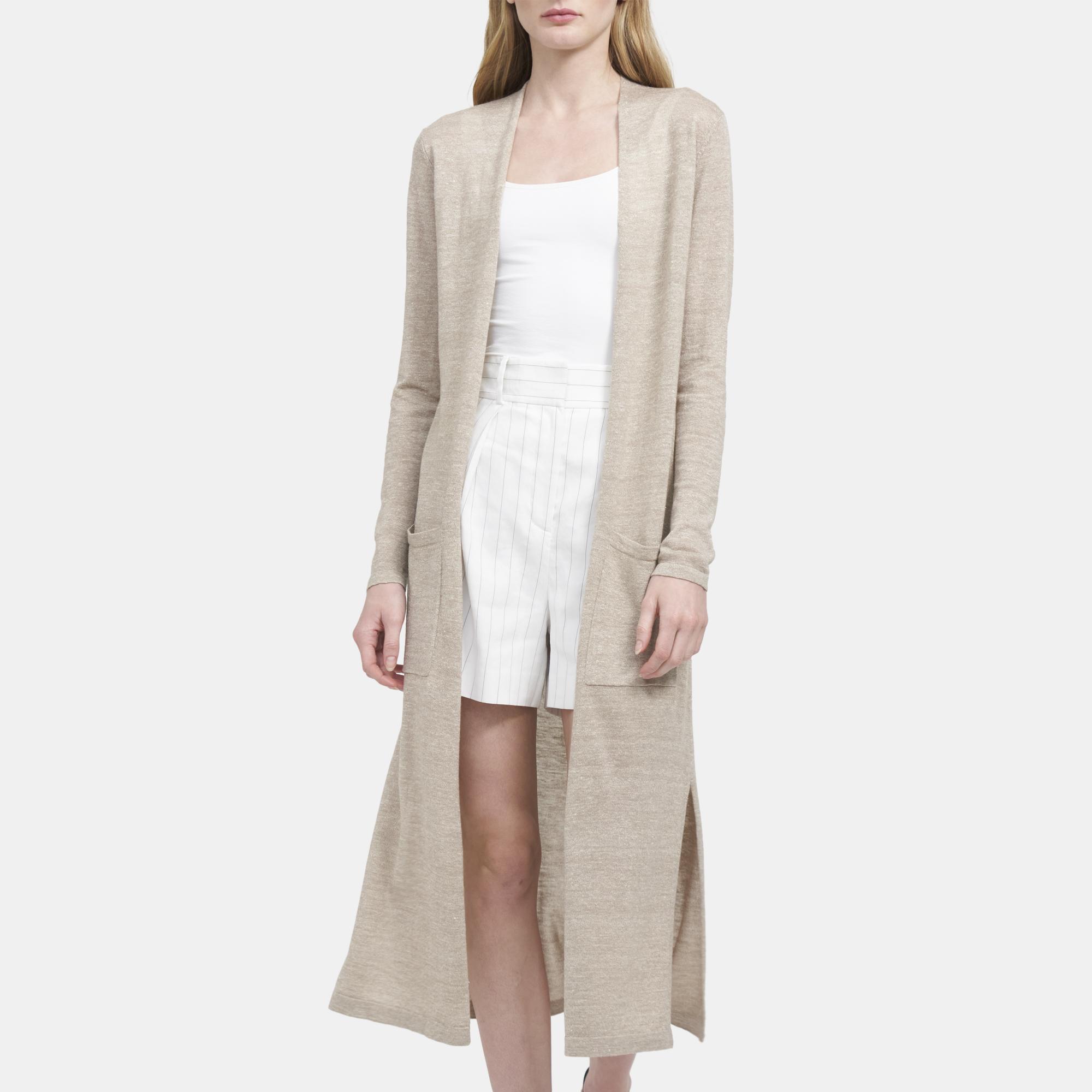 Theory on sale linen cardigan