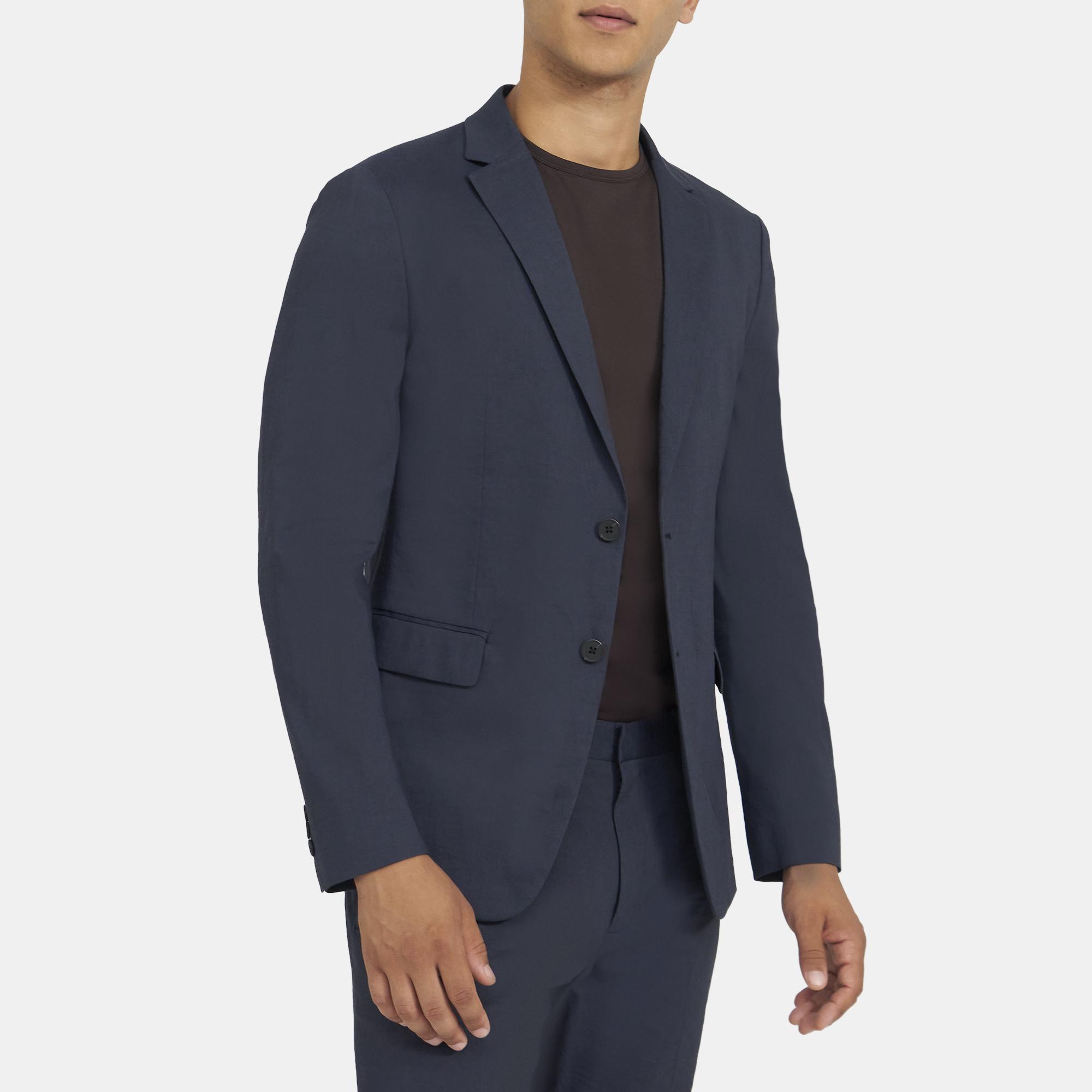 Stretch Linen Unstructured Blazer | Theory Outlet