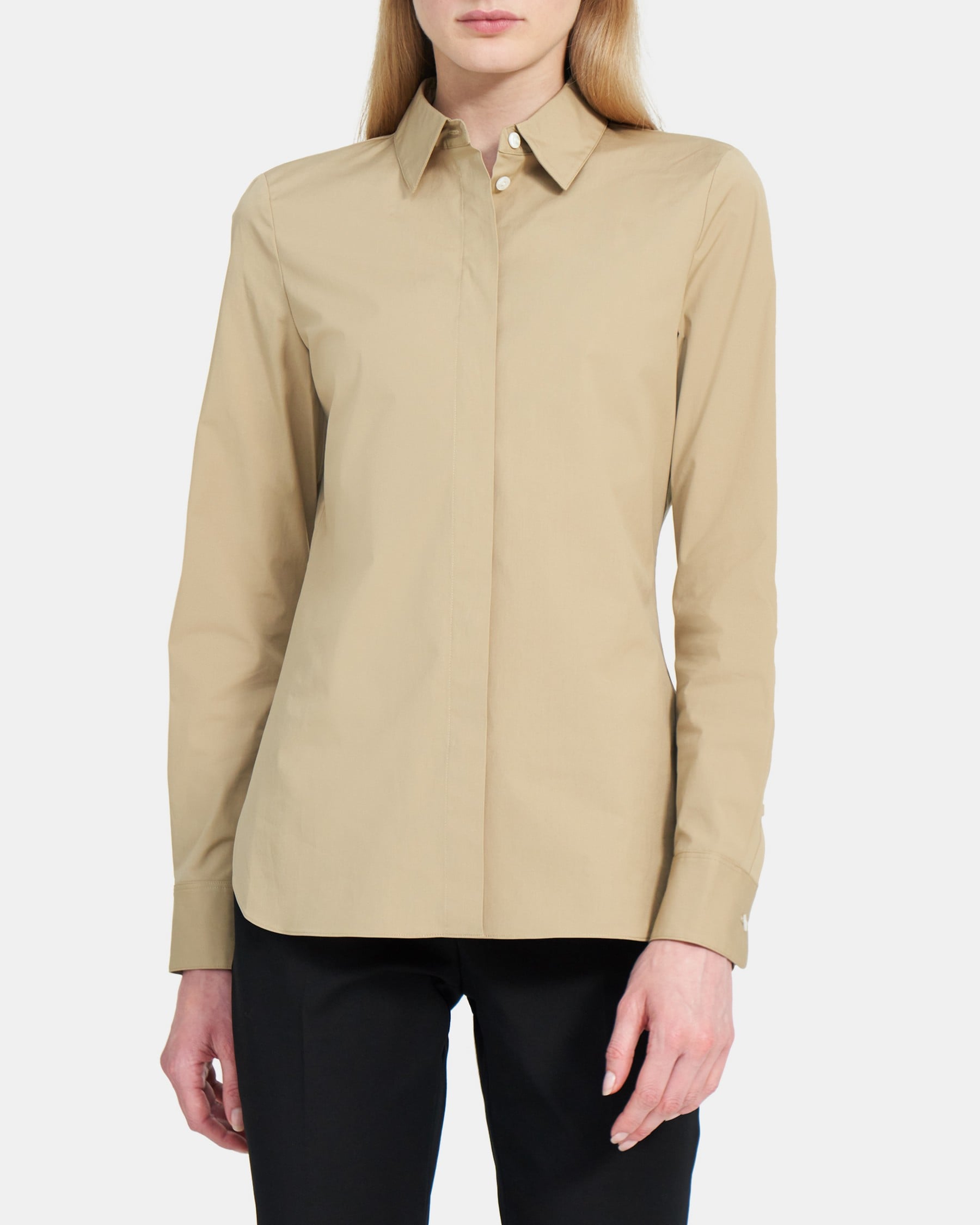 Fitted Shirt in Stretch Cotton