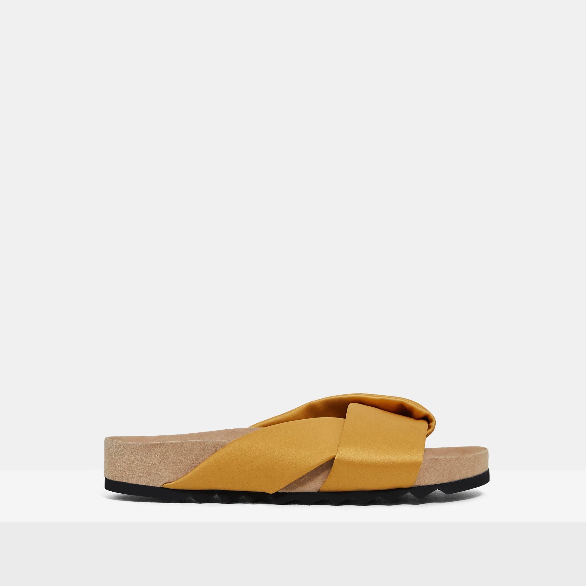 Satin Folded Slide | Theory Outlet