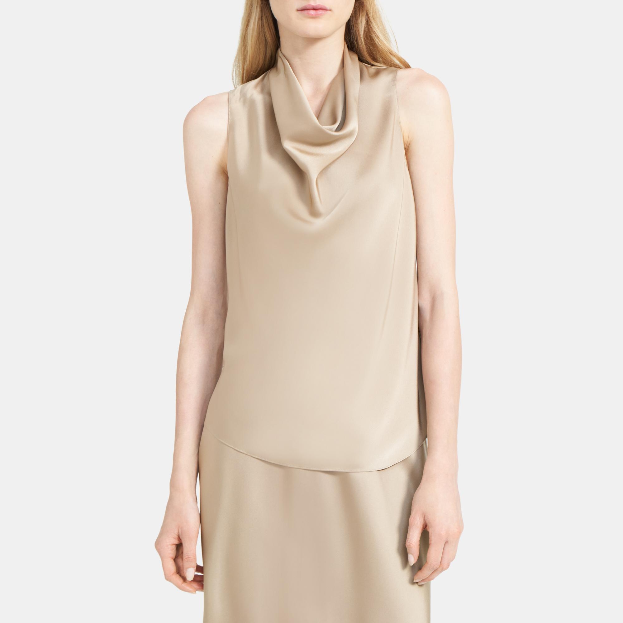 Theory high-neck Satin Tank Top - Farfetch