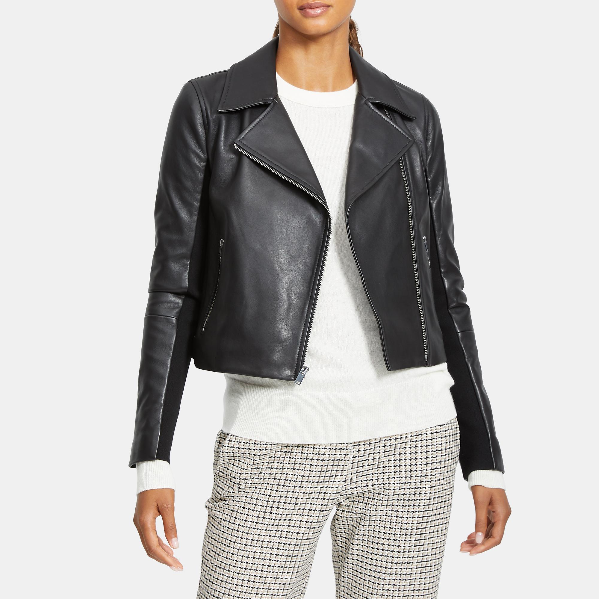 Theory Moto Jacket in Leather