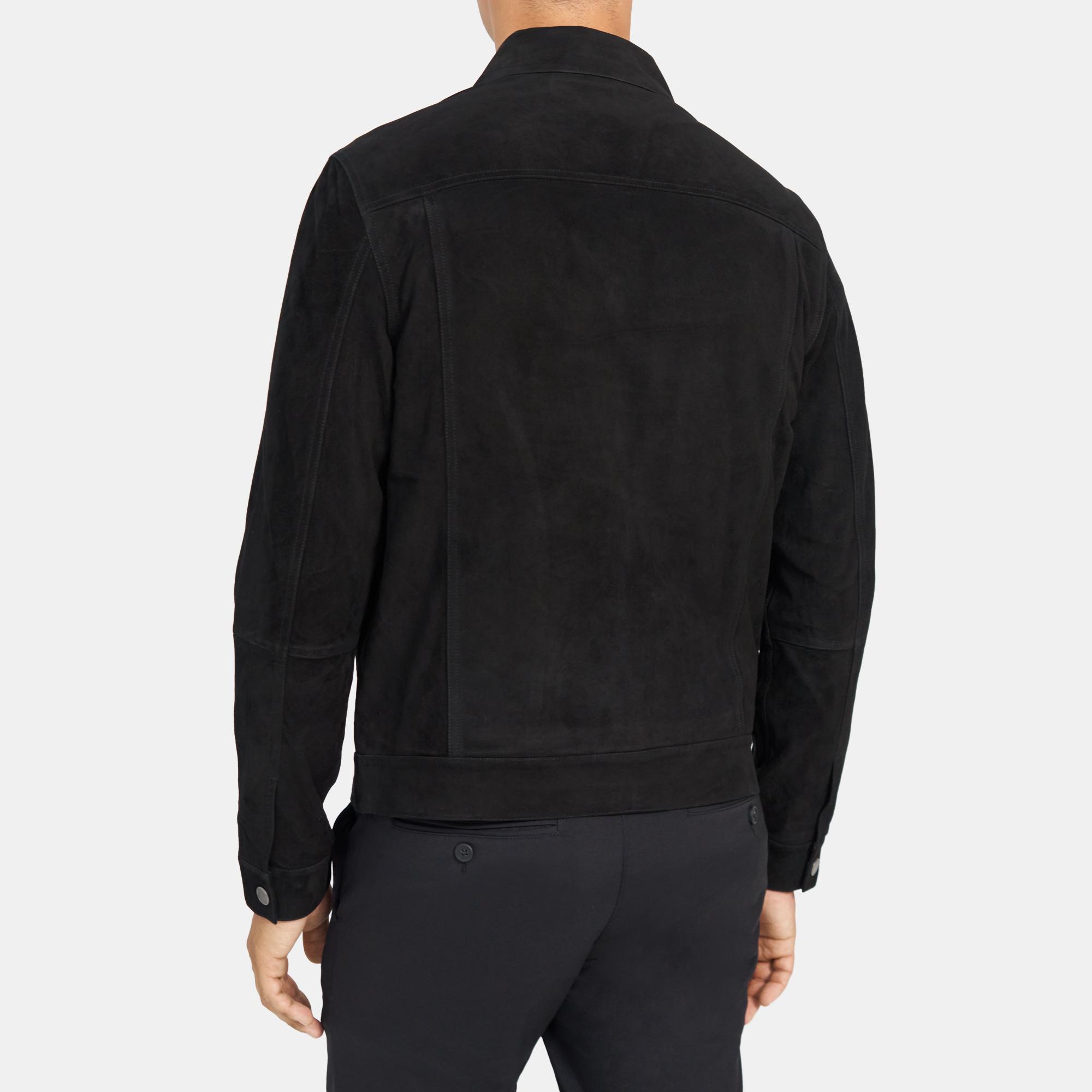 Theory Outlet Official Site | Zip Jacket in Suede