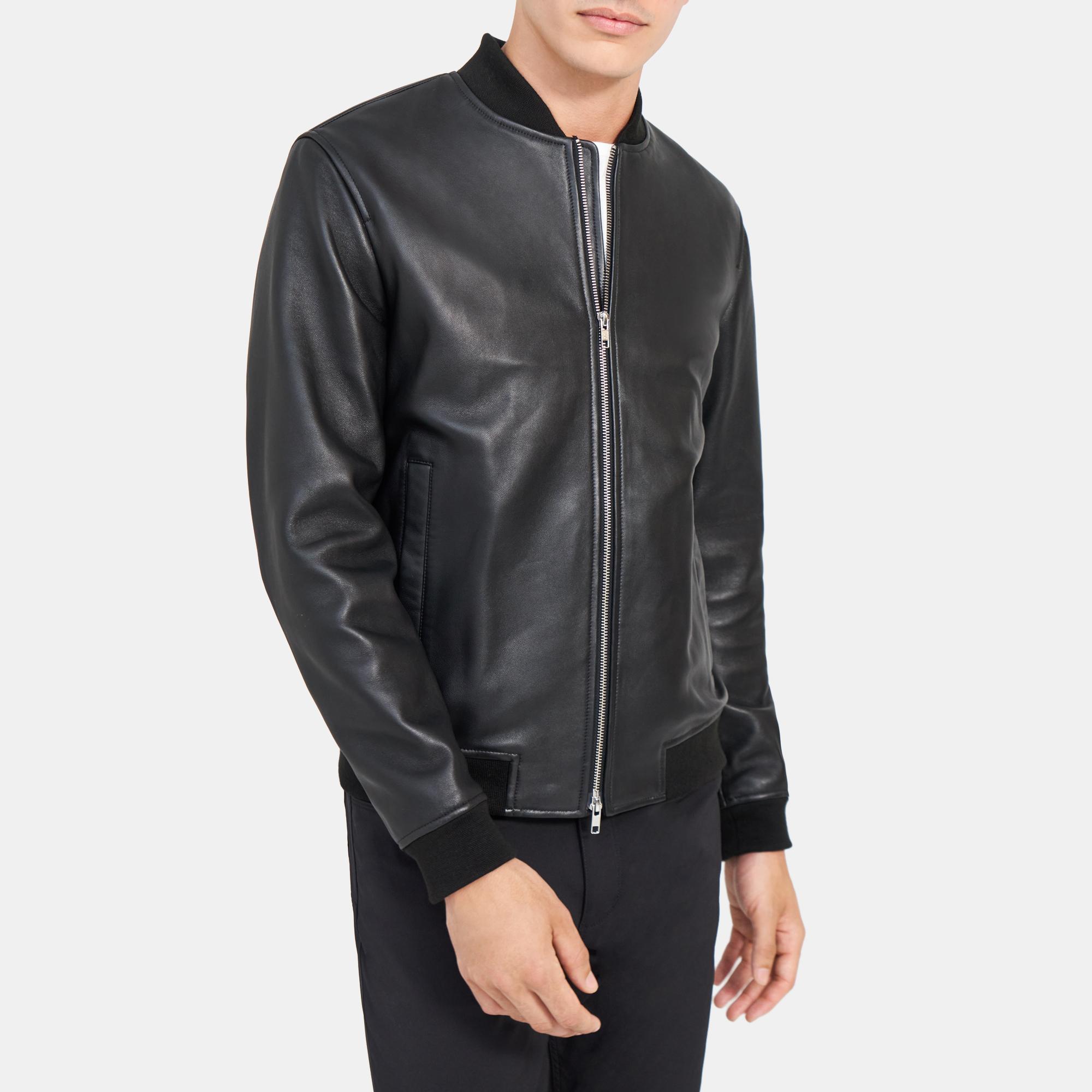 Theory black hot sale bomber jacket