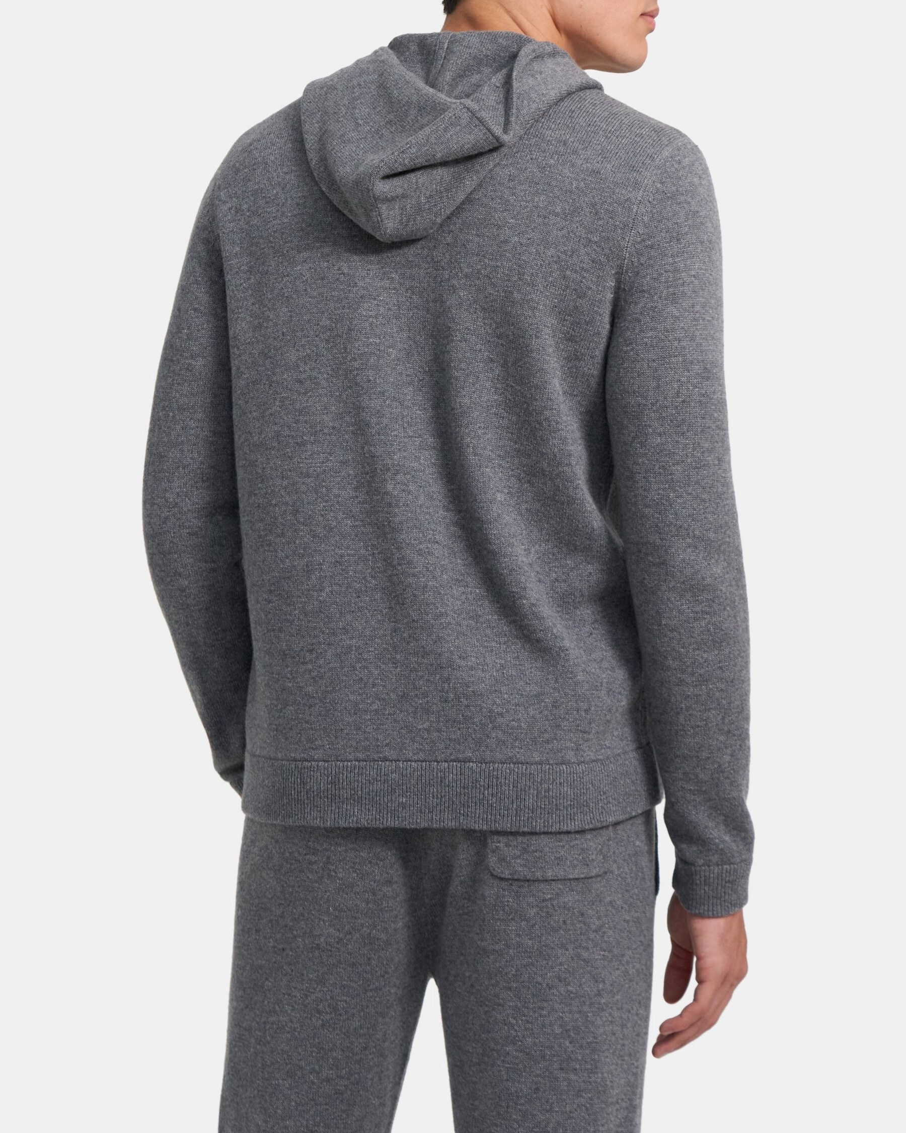 Full-Zip Hoodie in Wool-Cashmere