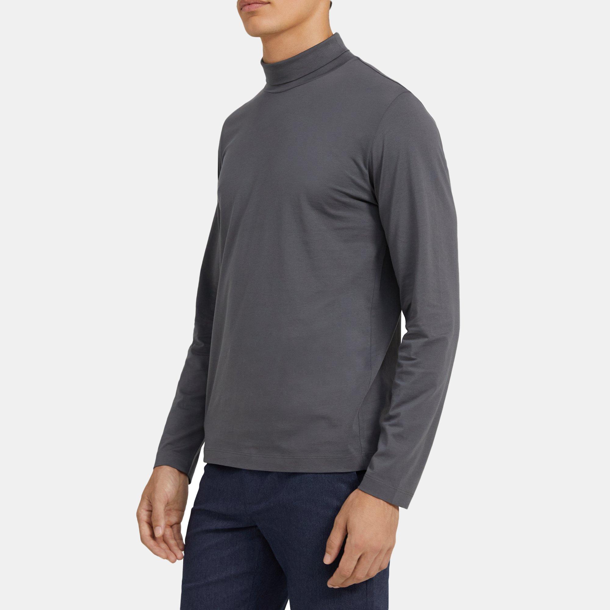 Detached Sleeves Turtleneck in Organic Pima - B.e Quality, Fine Basics