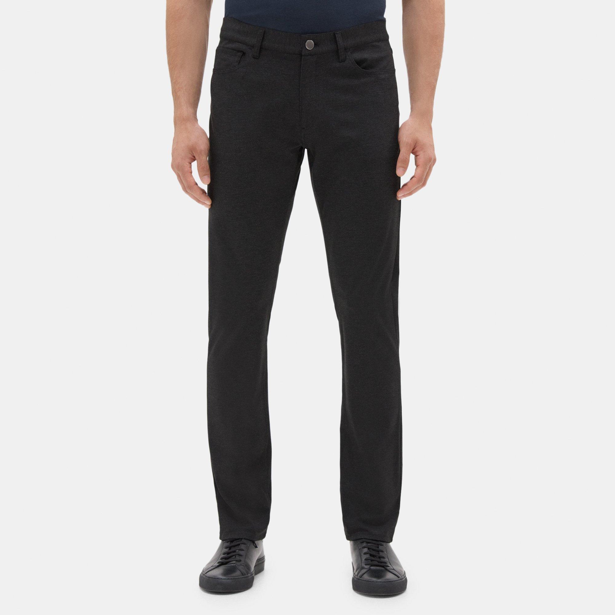 띠어리 Theory Slim-Fit Five-Pocket Jean in Tech Ponte,DARK CHARCOAL GREY