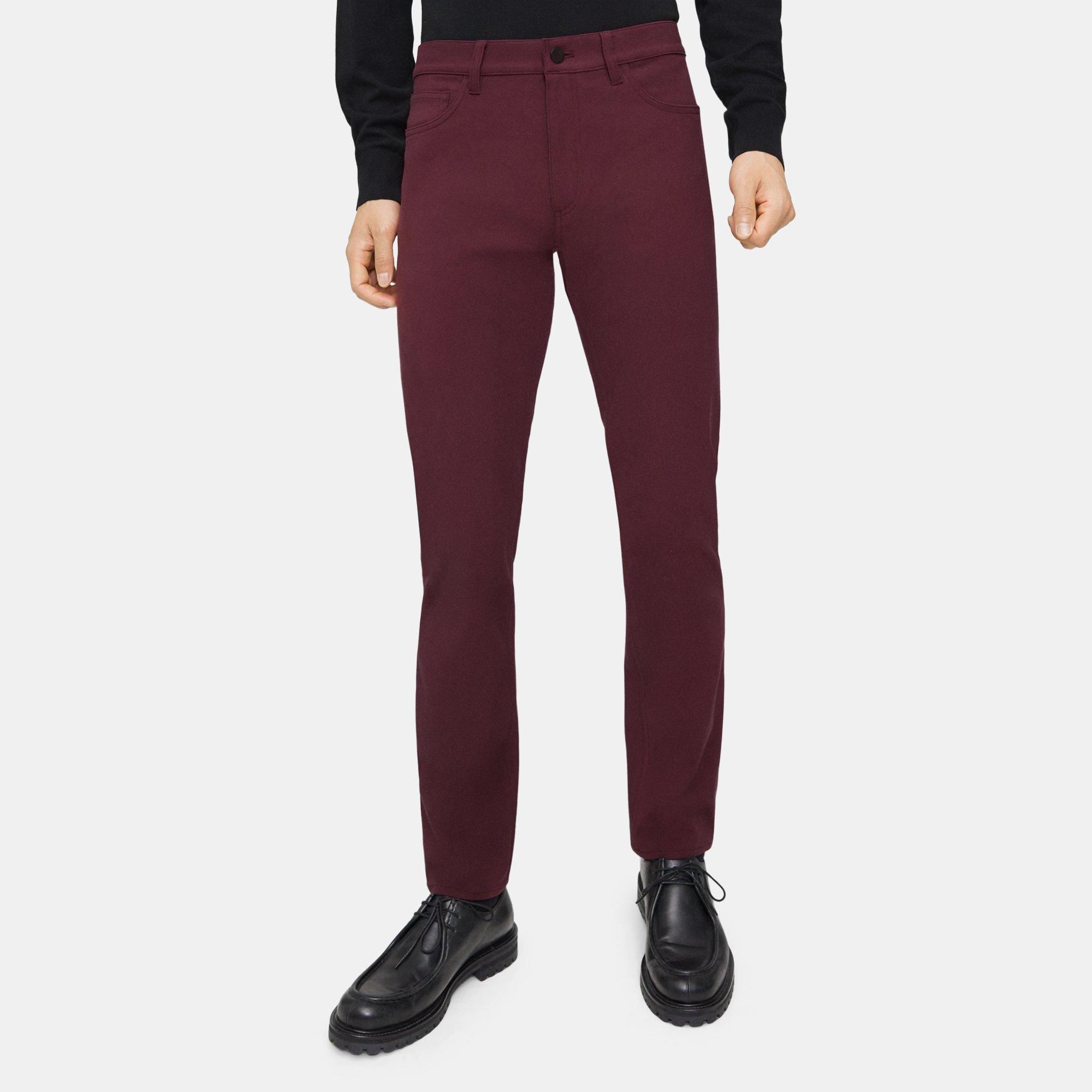 띠어리 Theory Slim-Fit Five-Pocket Pant in Neoteric Twill,WINE