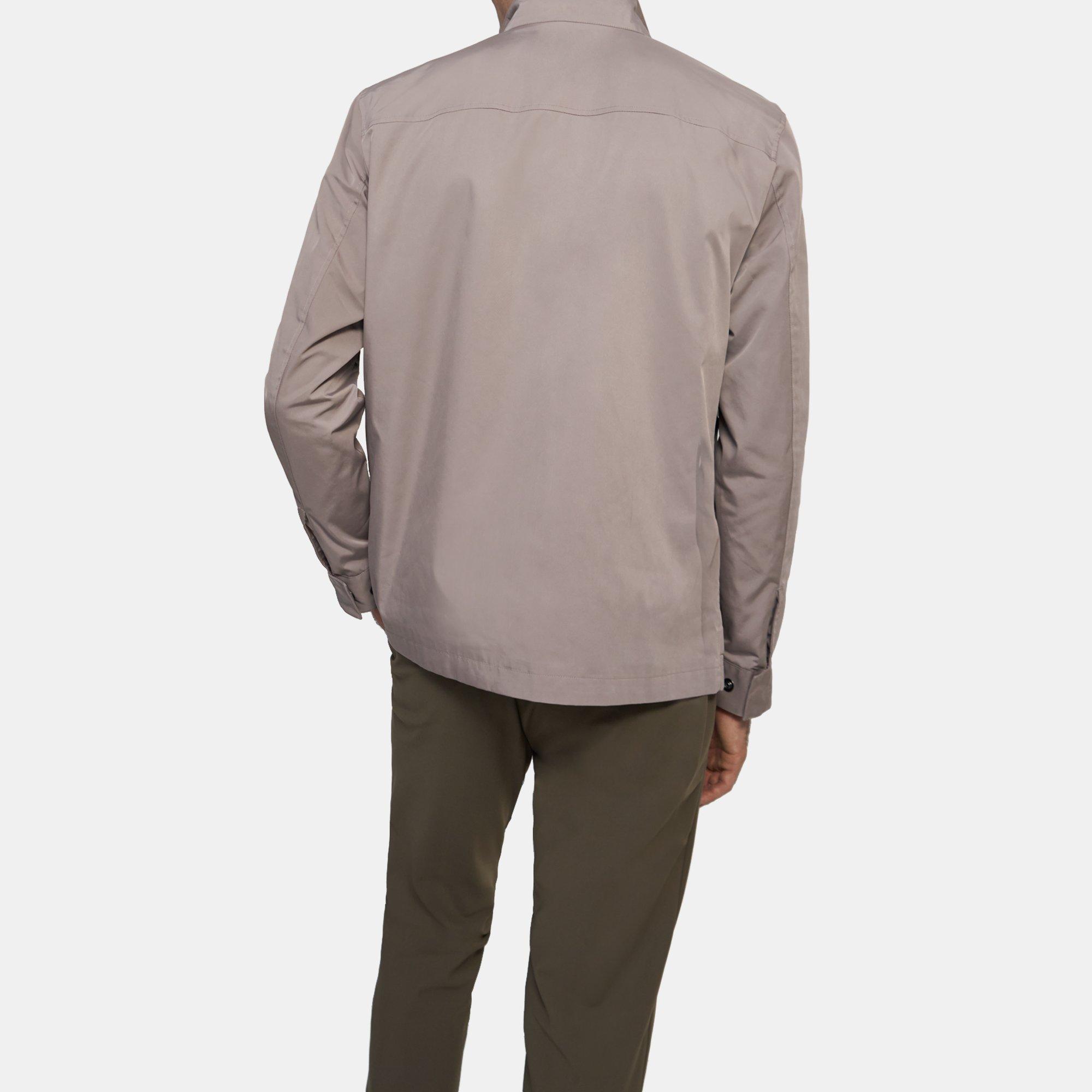WaterResistant Polyester StandCollar Jacket Theory