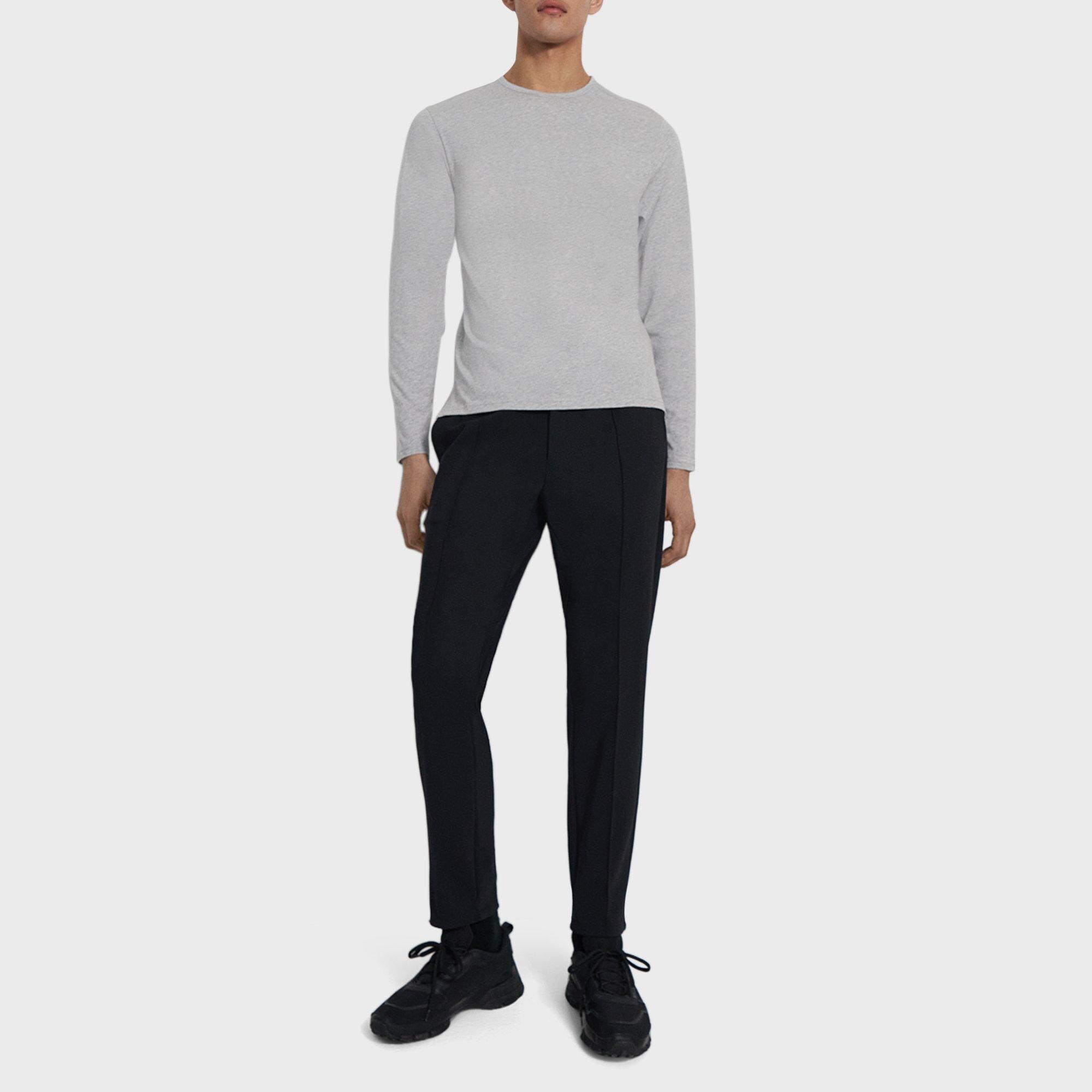 Cotton Jersey Essential LongSleeve Tee Theory Outlet