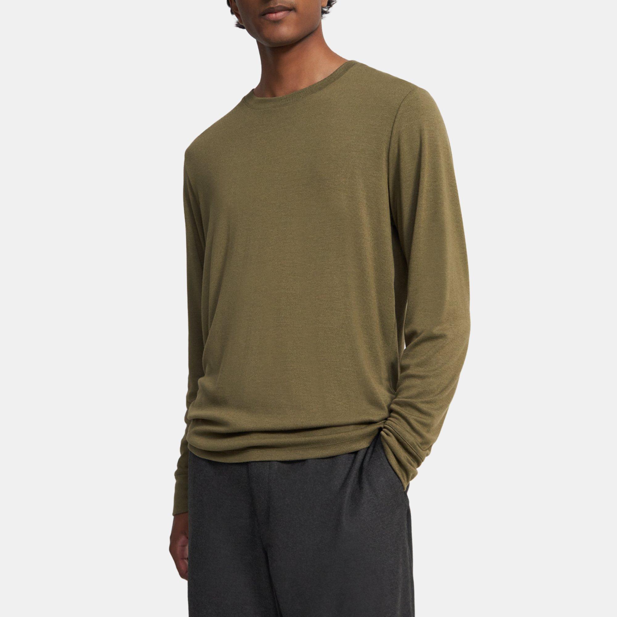 Modal Jersey Essential Long-Sleeve Tee | Theory Outlet