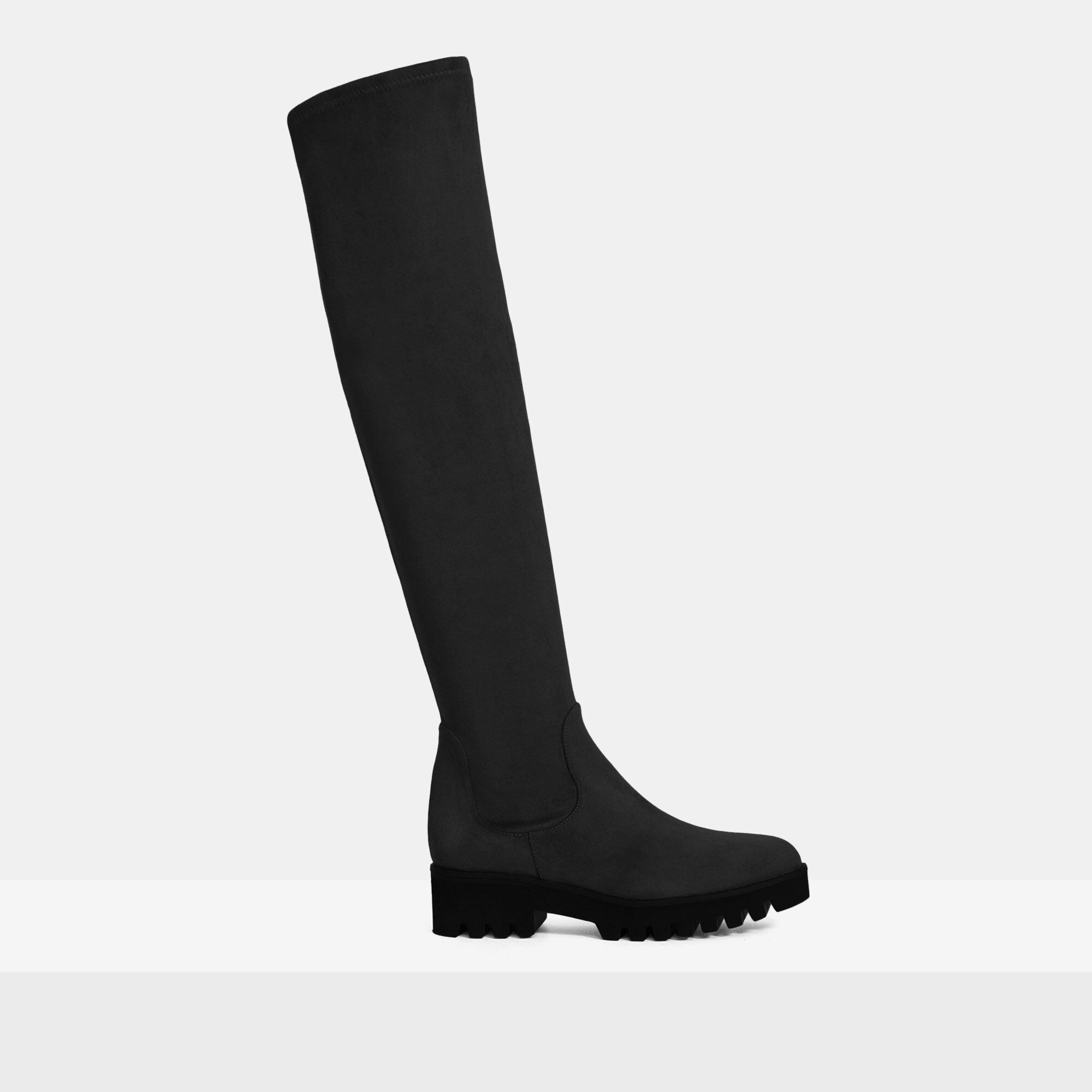 Theory Over-The-Knee Boot in Faux Suede