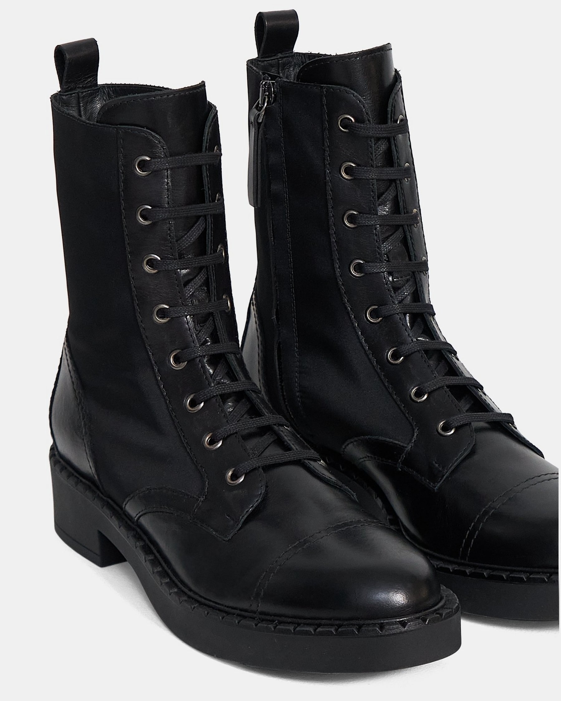 Laced Boot in Nylon